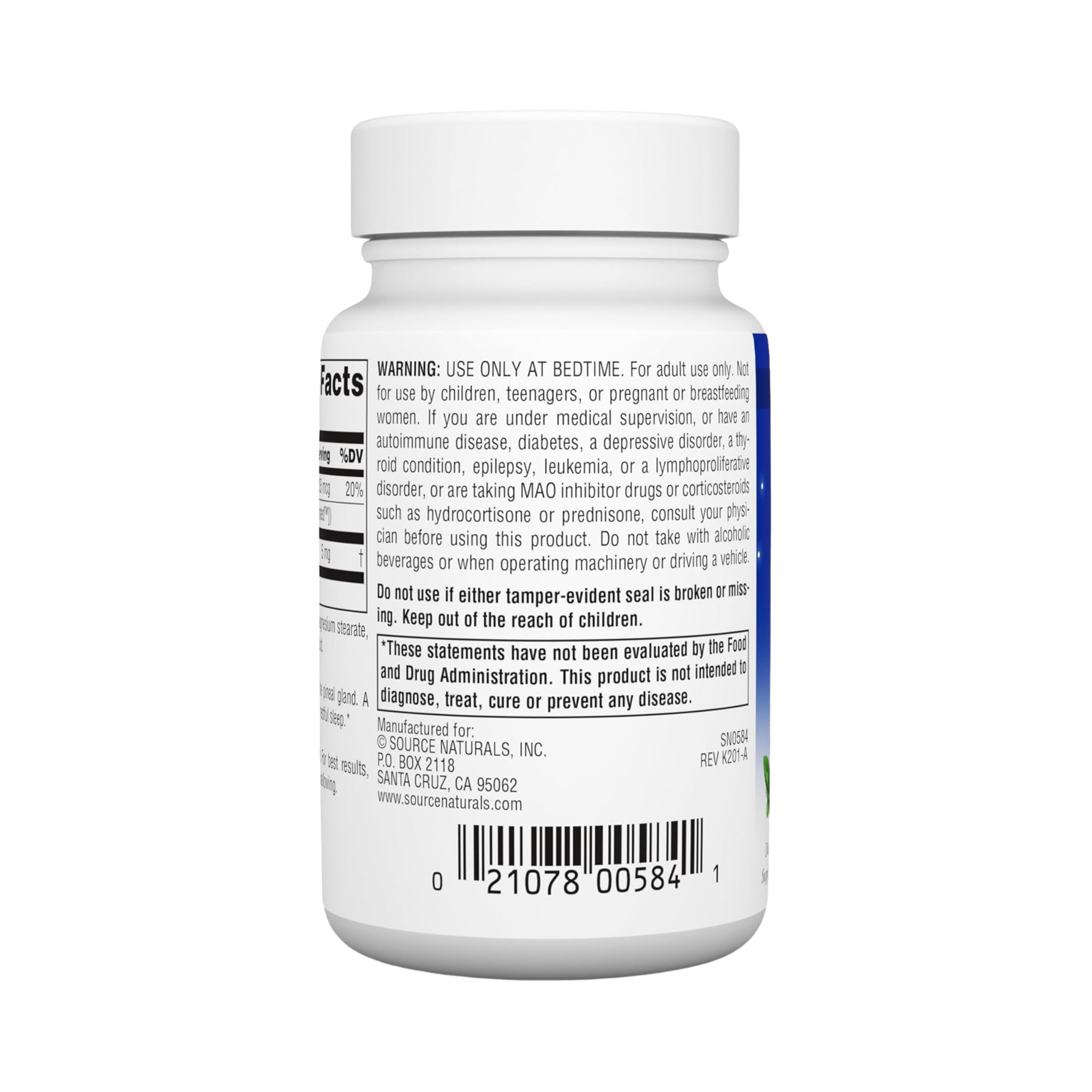 Source Naturals, Sleep Science Melatonin, 5 Mg, 200 Peppermint Lozenges