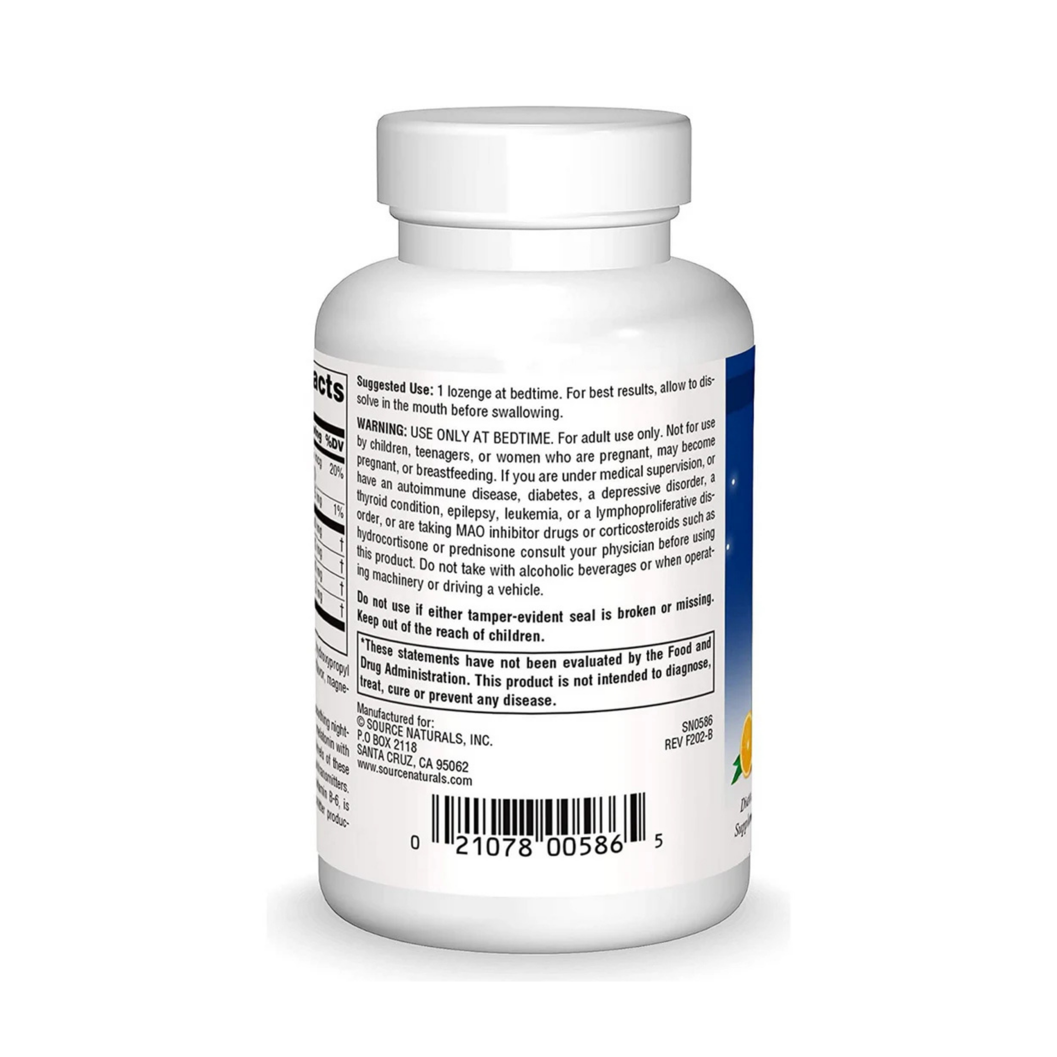 Source Naturals, Sleep Science Melatonin Complex, 3 Mg, 100 Orange Lozenge