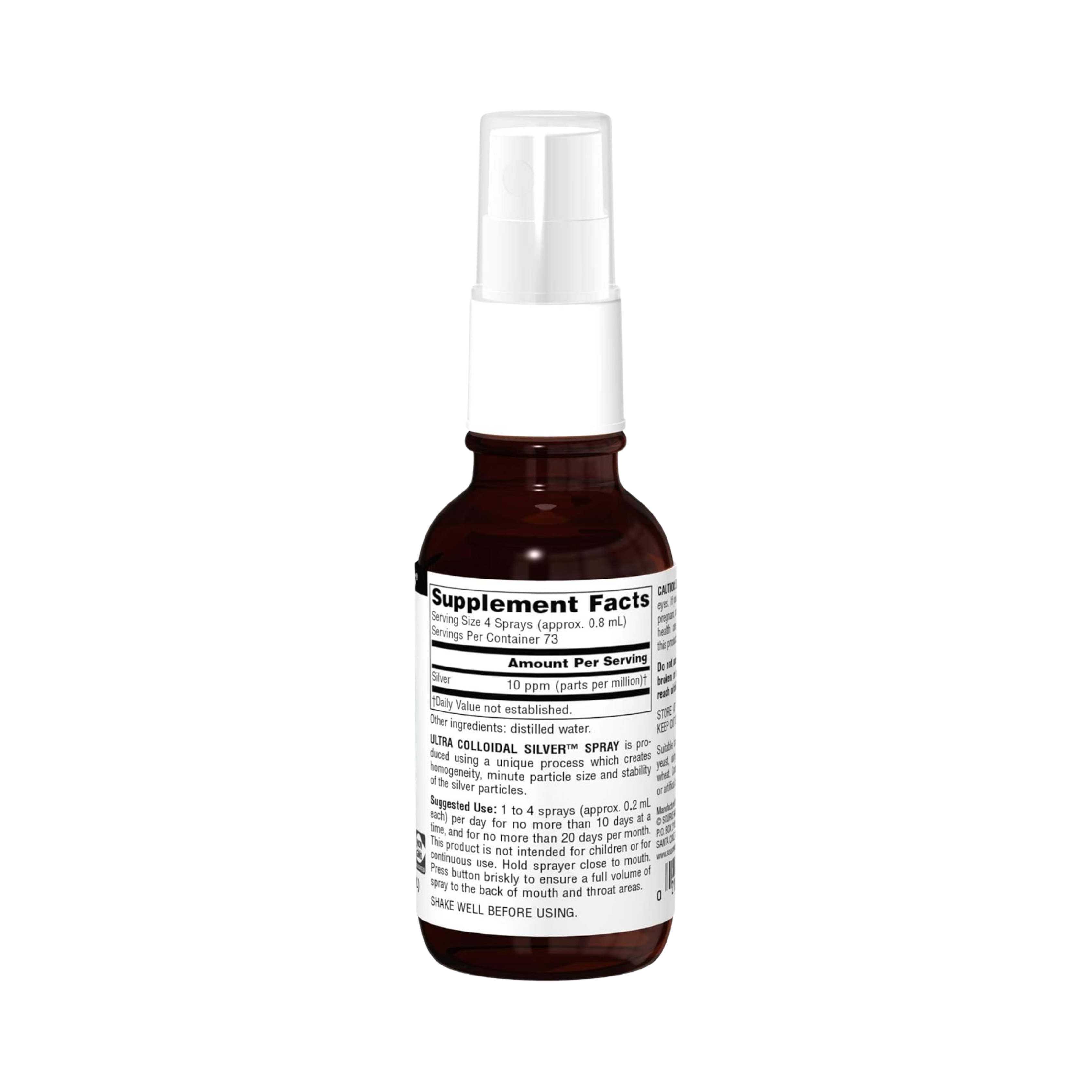 Source Naturals, Ultra Colloidal Silver Spray, 10 Mg, 2 Fl Oz