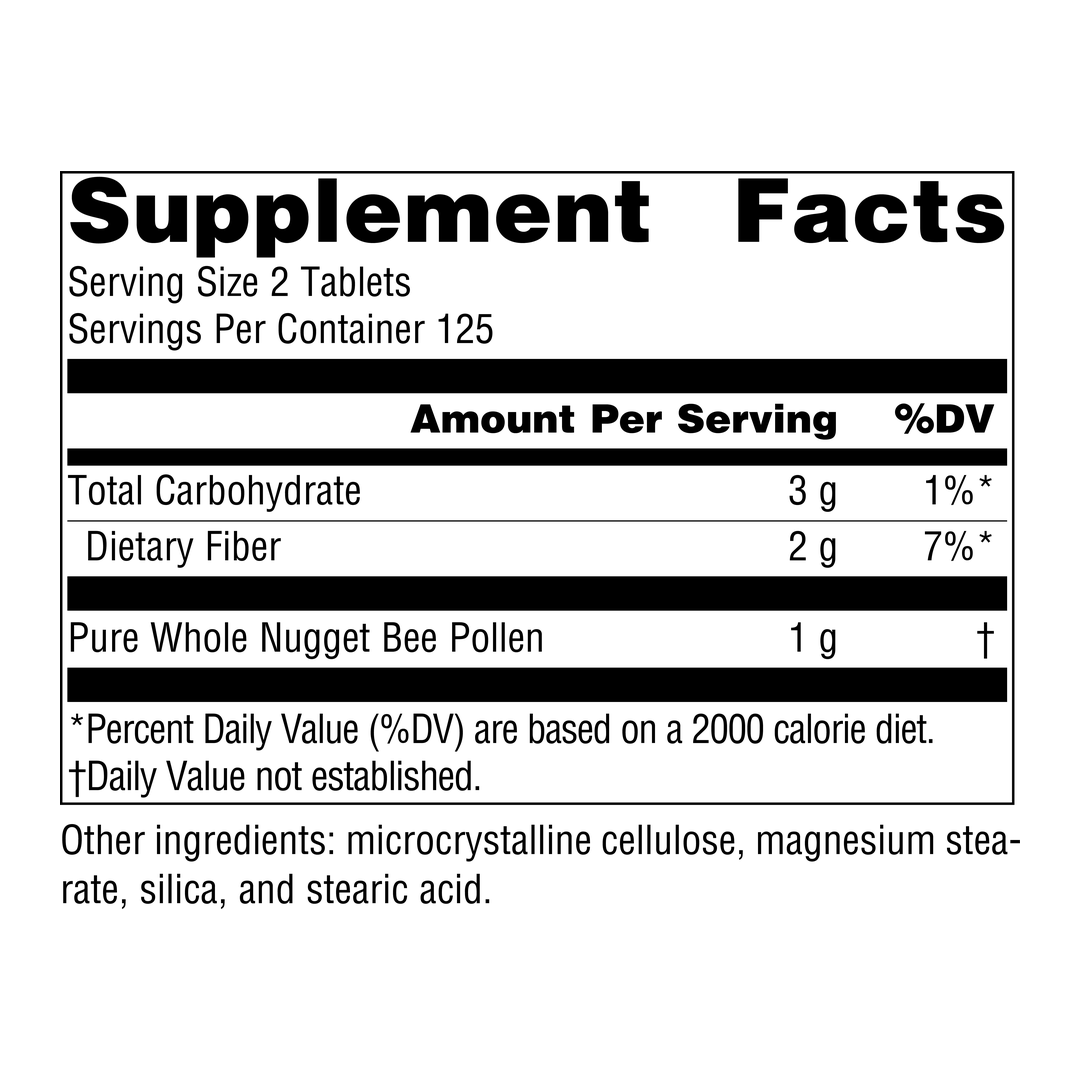 Source Naturals, Bee Pollen, 500 Mg, 250 Tablets