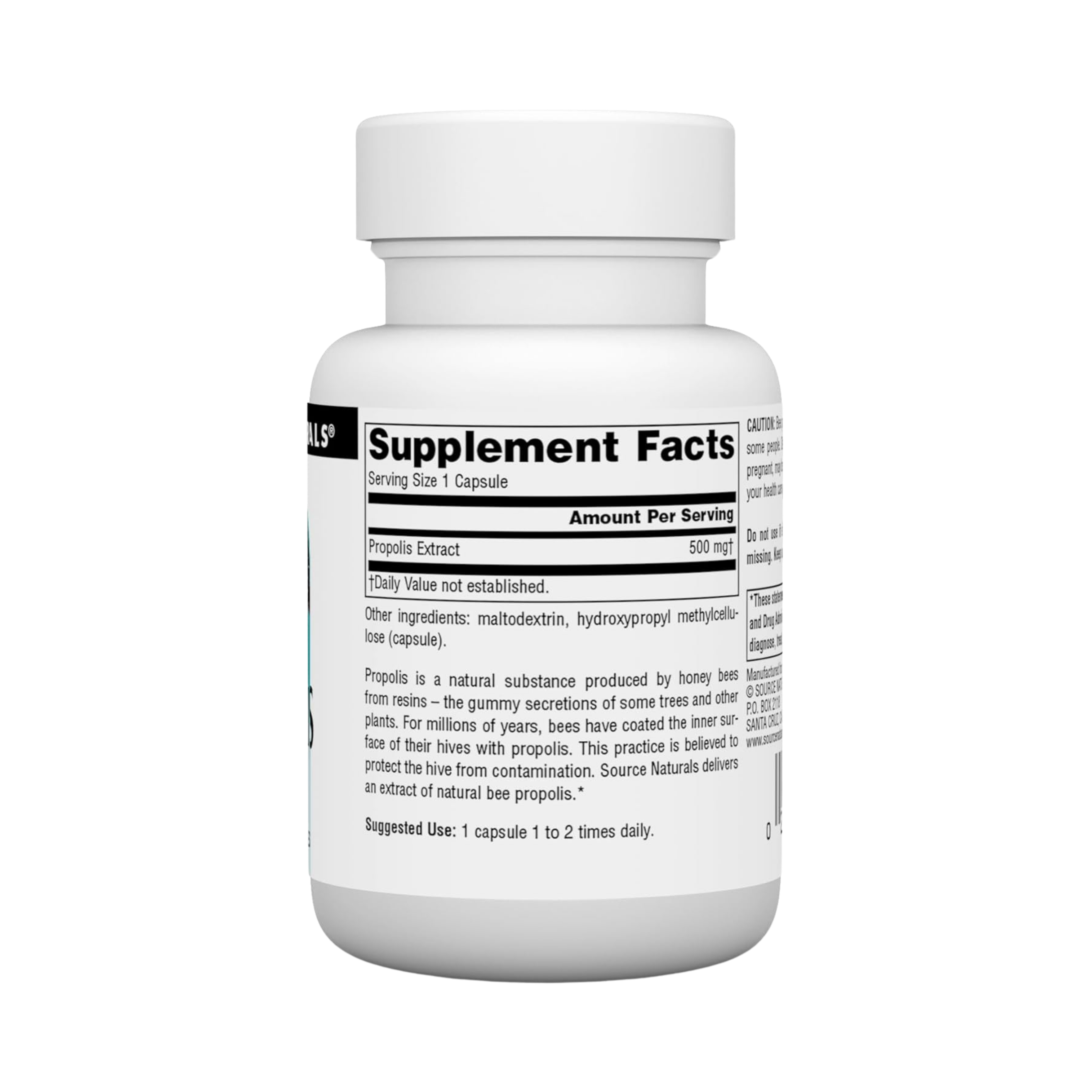 Source Naturals, Propolis Extract, 500 Mg, 30 Capsules