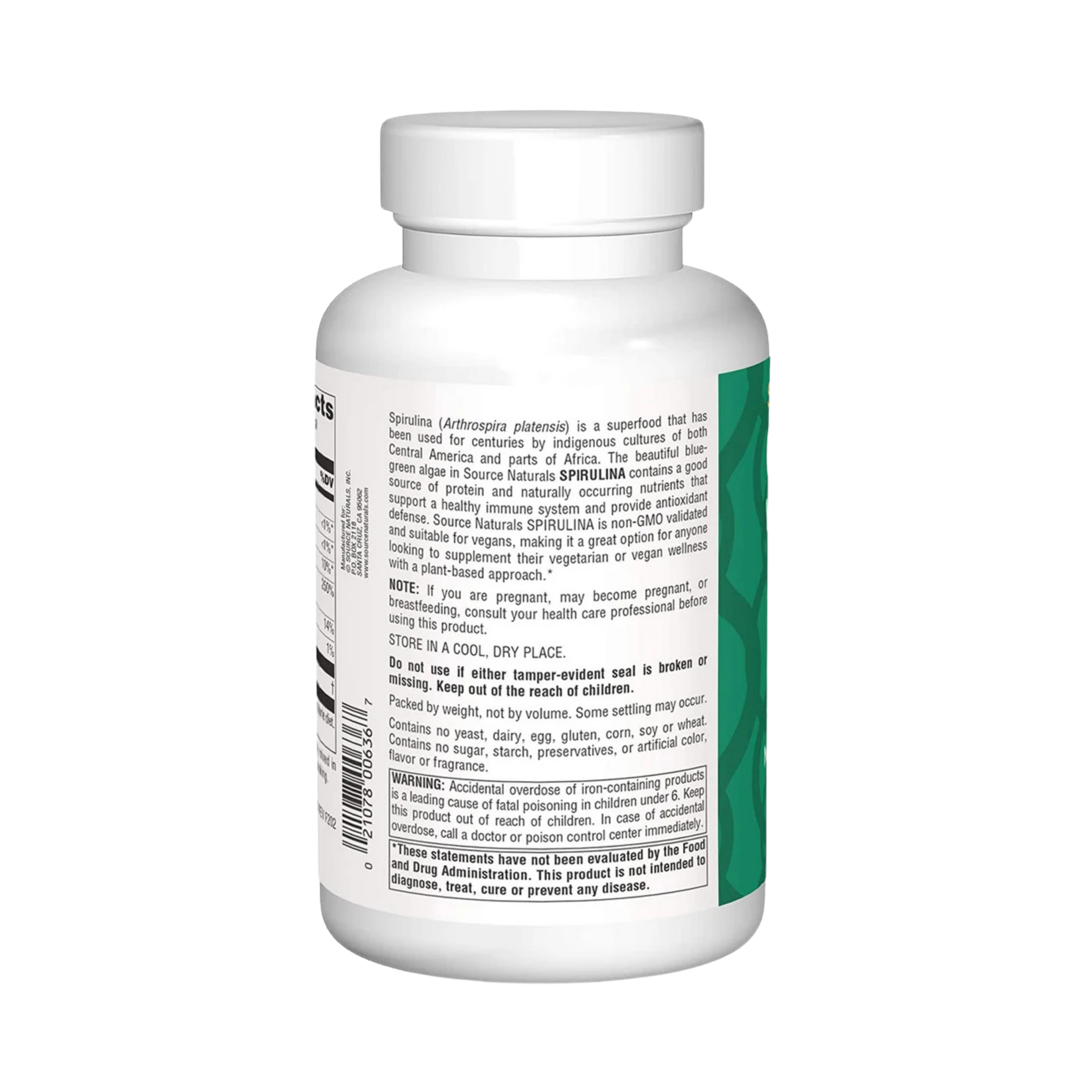 Source Naturals, Spirulina Powder, 8 Oz