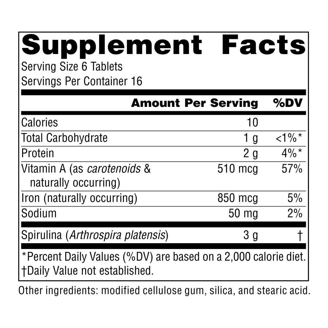 Source Naturals, Spirulina, 500 Mg, 100 Tablets