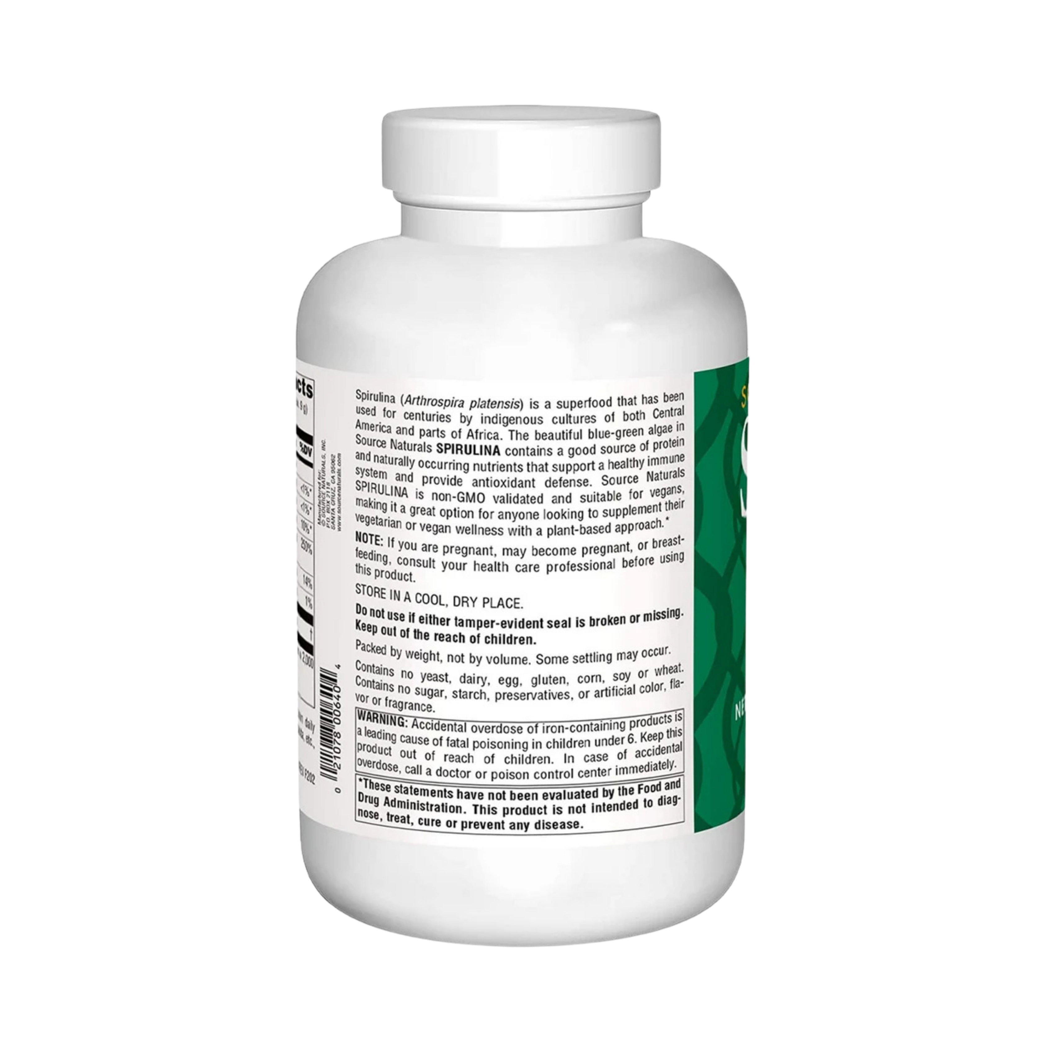 Source Naturals, Spirulina Powder, 16 Oz