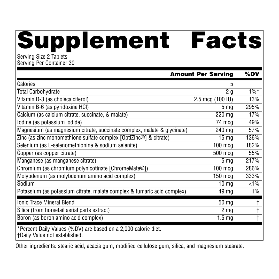 Source Naturals, Life Minerals, No Iron, 60 Tablets