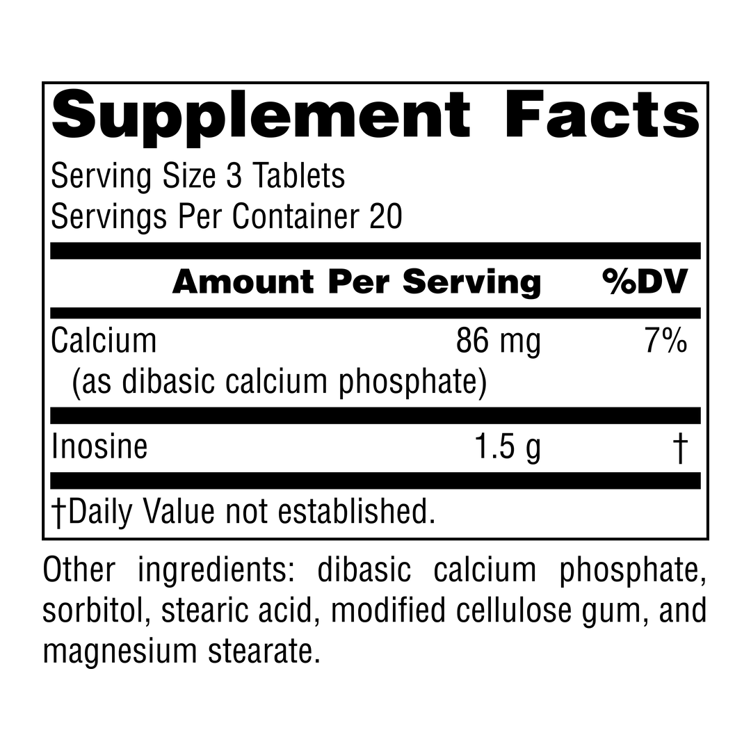 Source Naturals, Inosine, 500 Mg, 60 Tablets