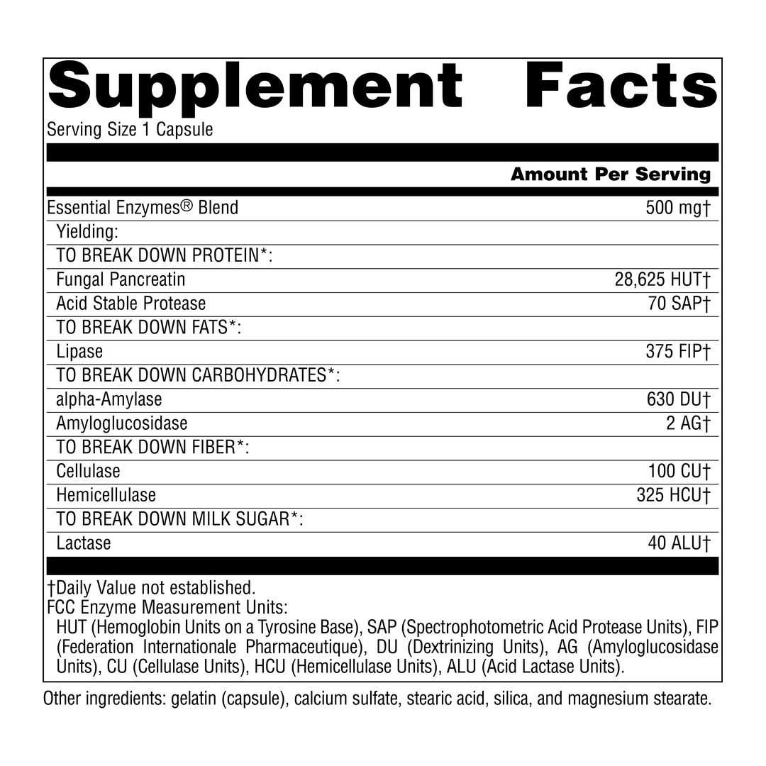 Source Naturals, Essential Enzymes, 500 Mg, 120 Capsules