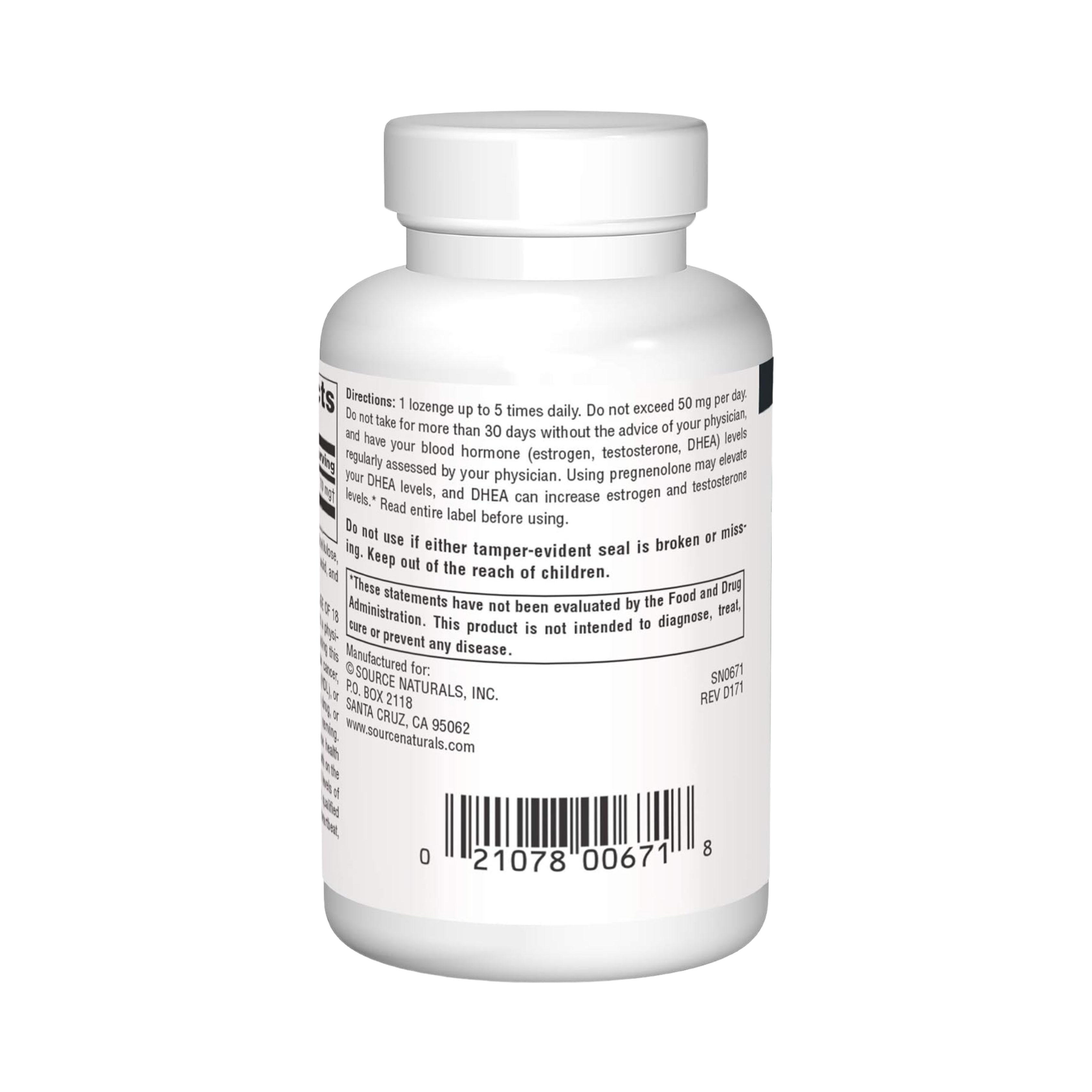 Source Naturals, Pregnenolone, Cherry Flavor, 10 Mg, 60 Lozenges