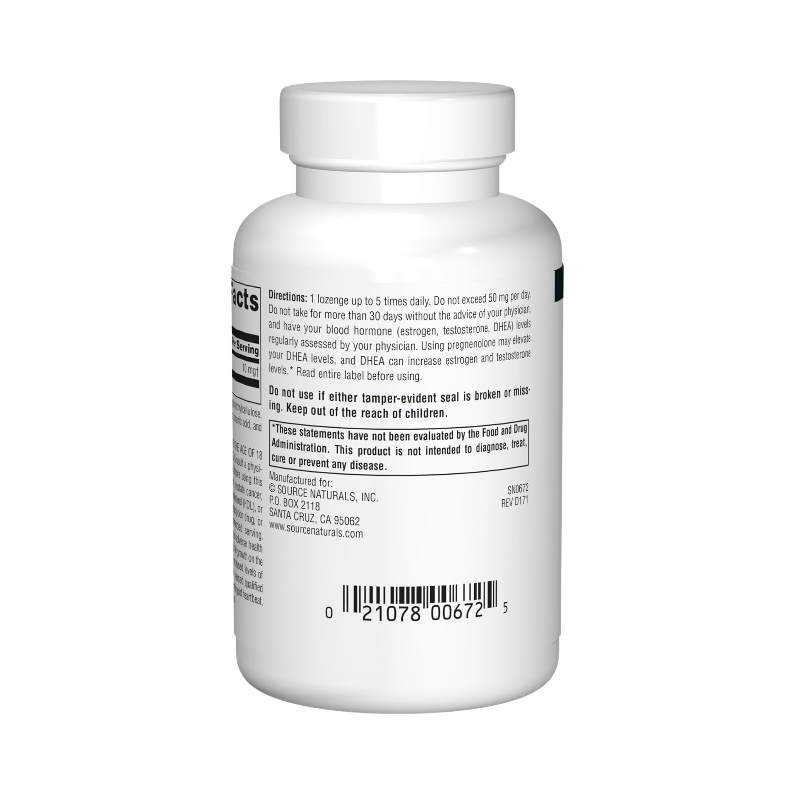 Source Naturals, Pregnenolone, Cherry Flavor, 10 Mg, 120 Lozenges
