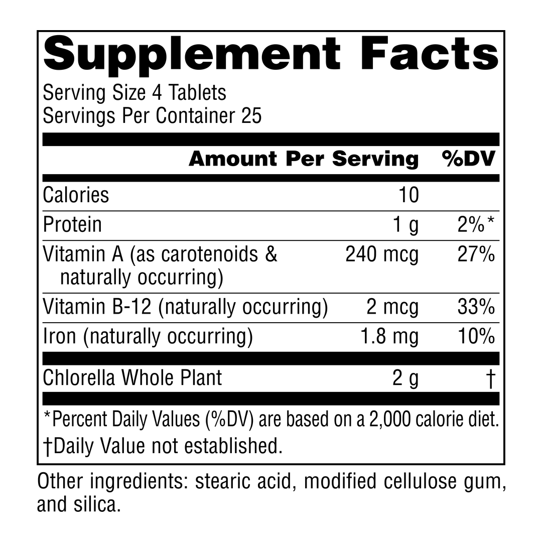 Source Naturals, Chlorella, 500 Mg, 100 Tablets