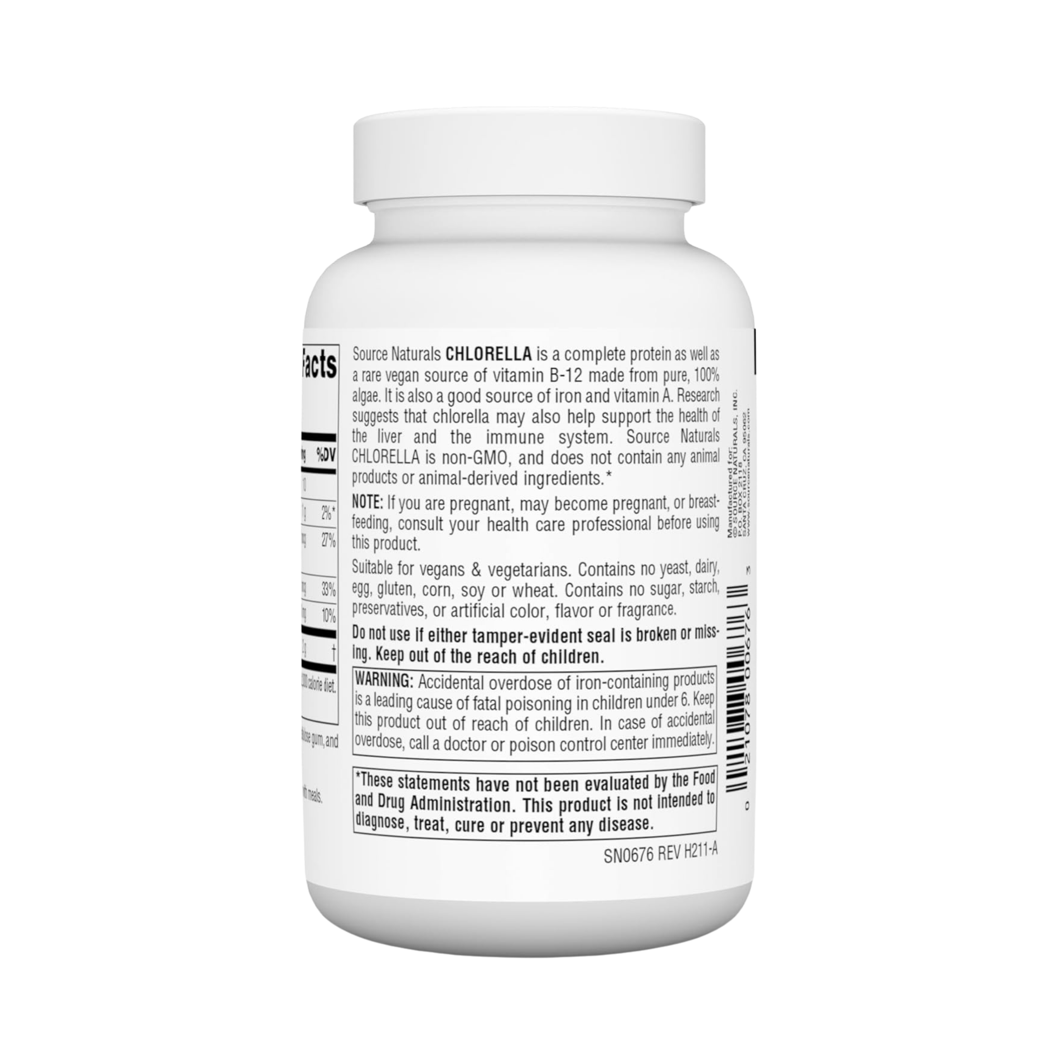 Source Naturals, Chlorella, 500 Mg, 200 Tablets