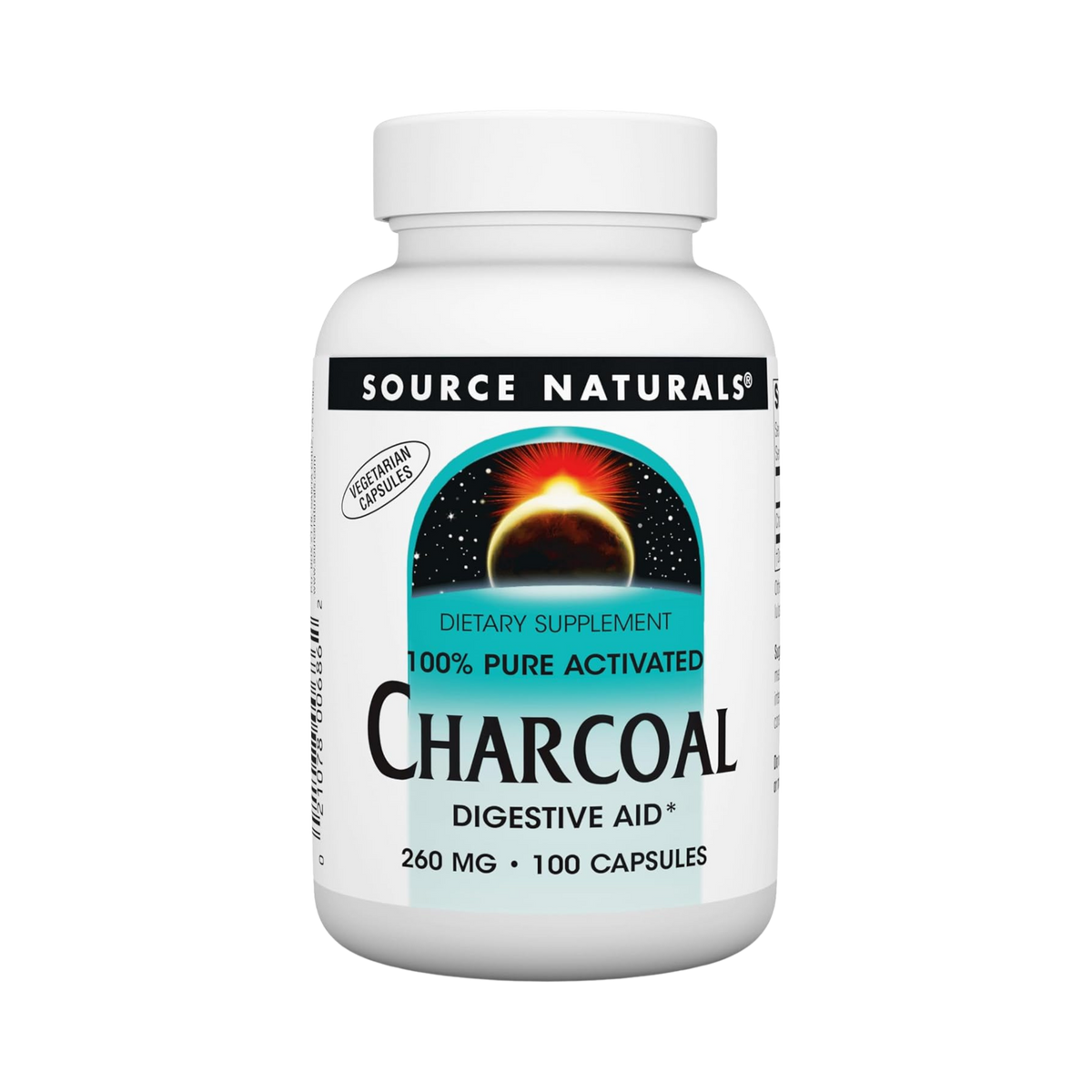 Source Naturals, Charcoal, 260 Mg, 100 Capsules