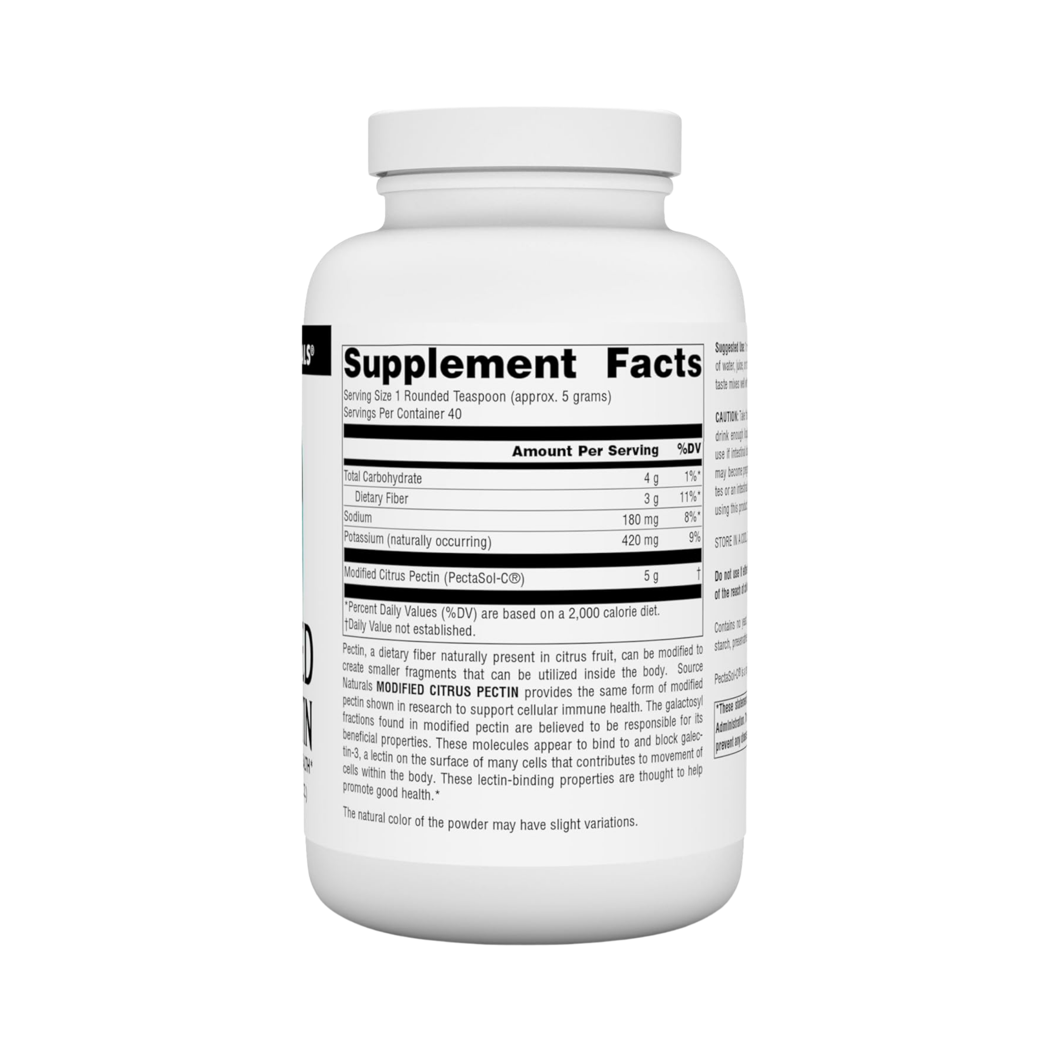 Source Naturals, Modified Citrus Pectin, PectImmune, 200 Powder