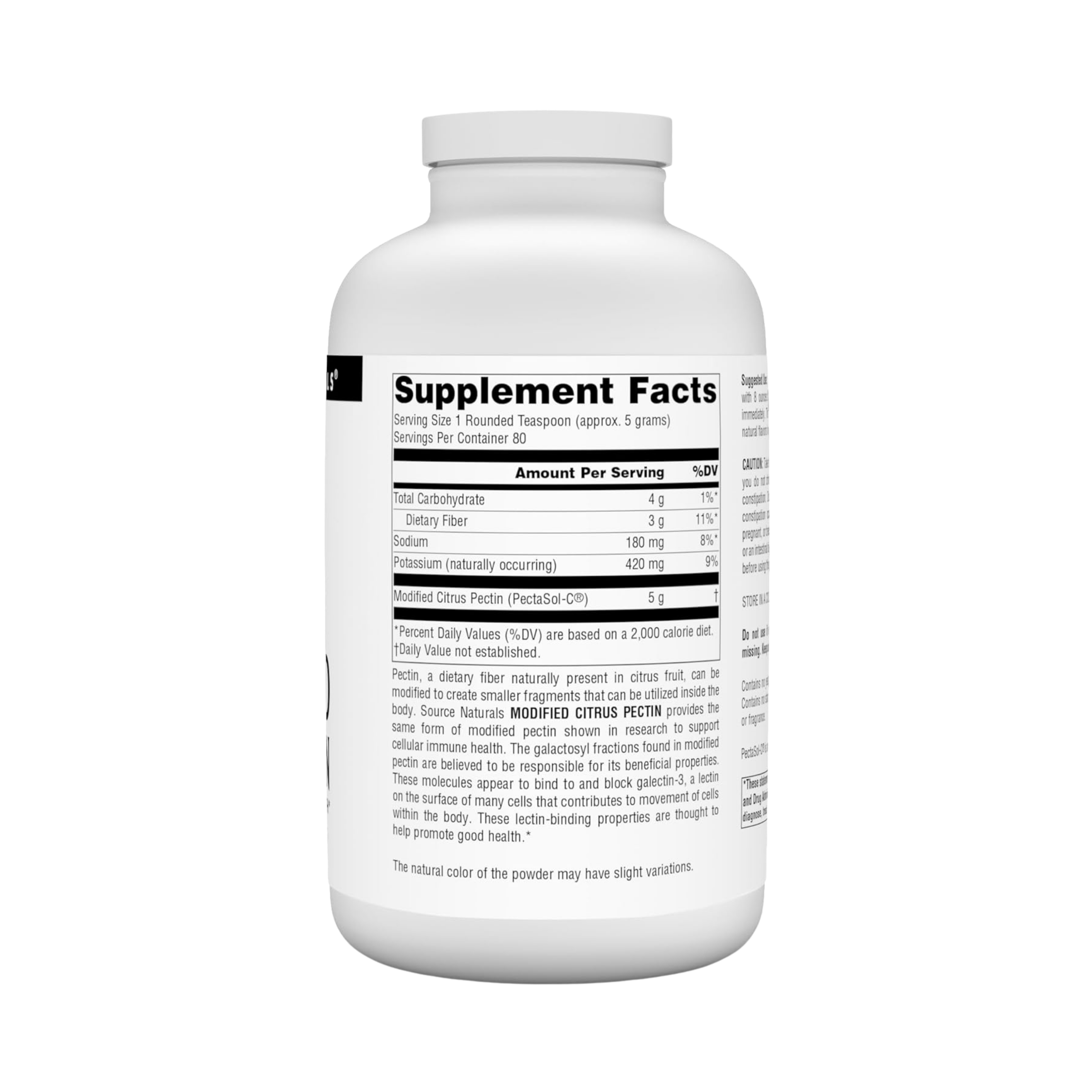 Source Naturals, Modified Citrus Pectin, PectImmune, 400 Powder