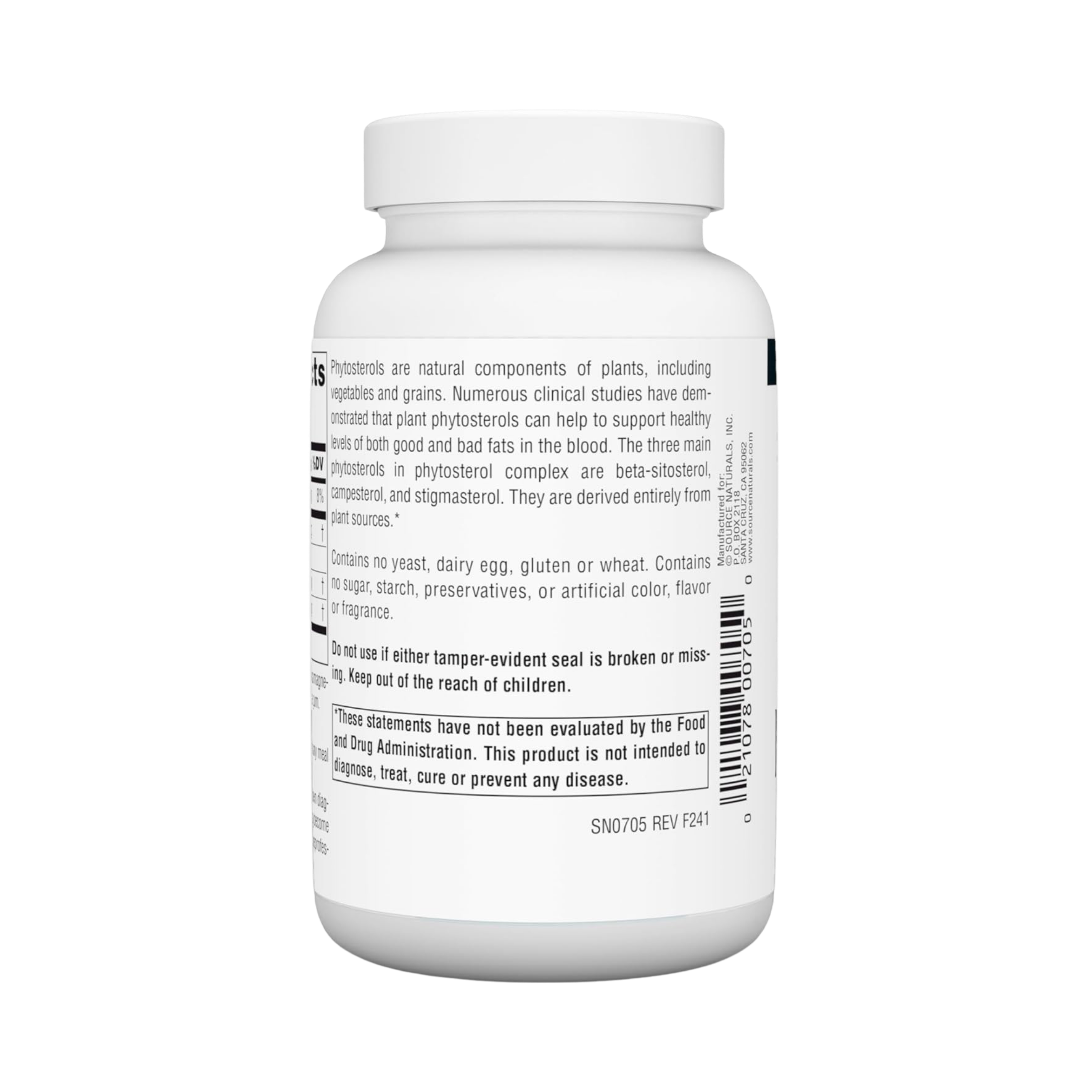 Source Naturals, Phytosterol Complex with Beta-Sitosterol, 113 Mg, 180 Tablets
