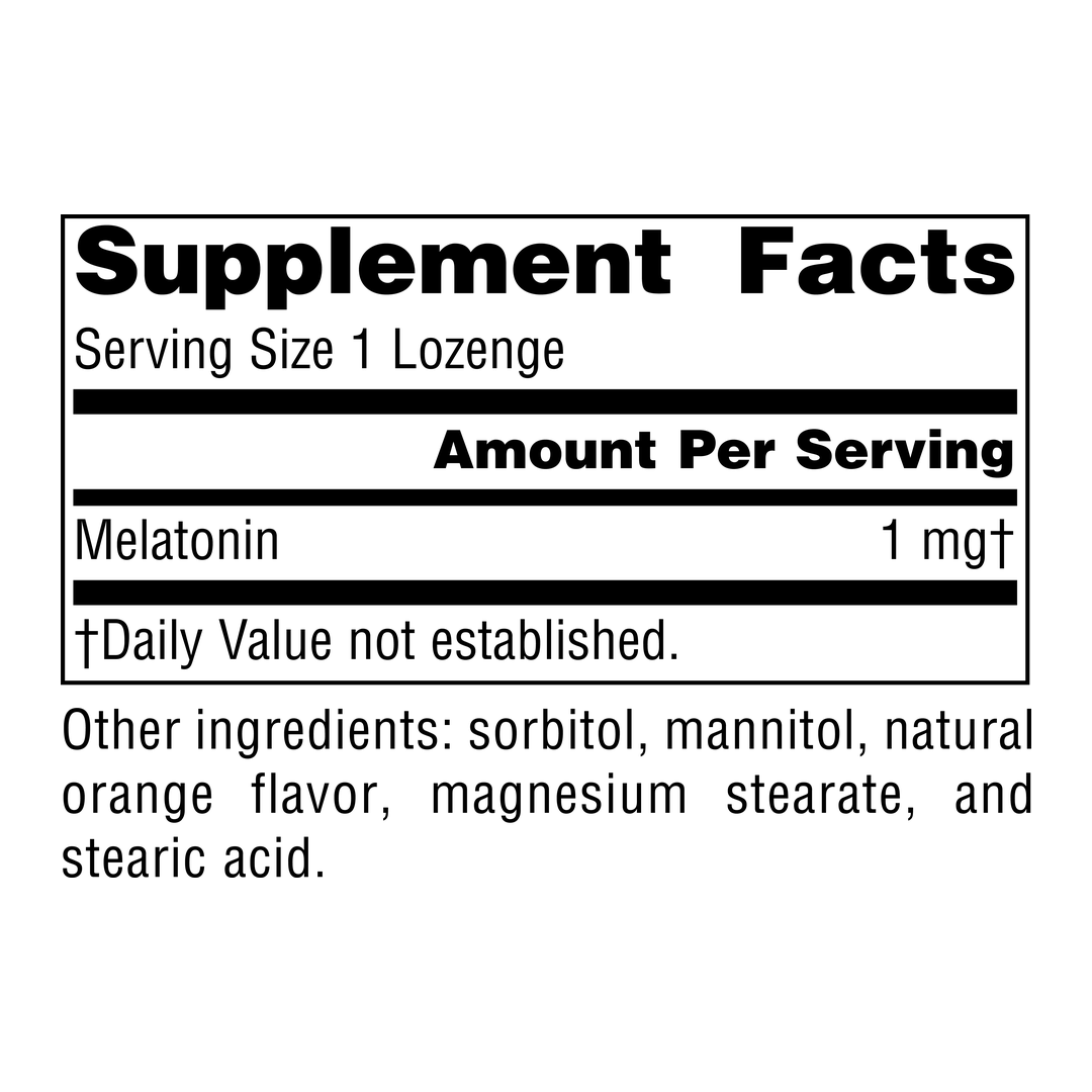 Source Naturals, Sleep Science Melatonin, 1 Mg, Orange 200 Lozenge