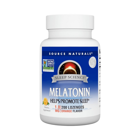 Source Naturals, Sleep Science Melatonin, 1 Mg, Orange 200 Lozenge