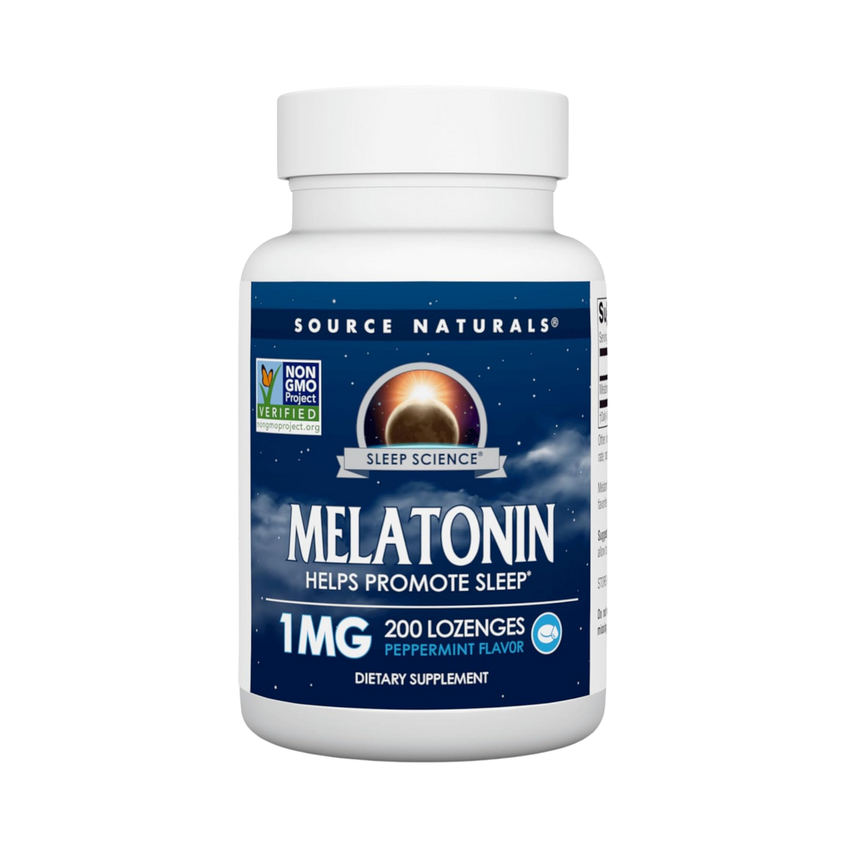 Source Naturals, Sleep Science Melatonin, 1 Mg Peppermint, 200 Lozenge