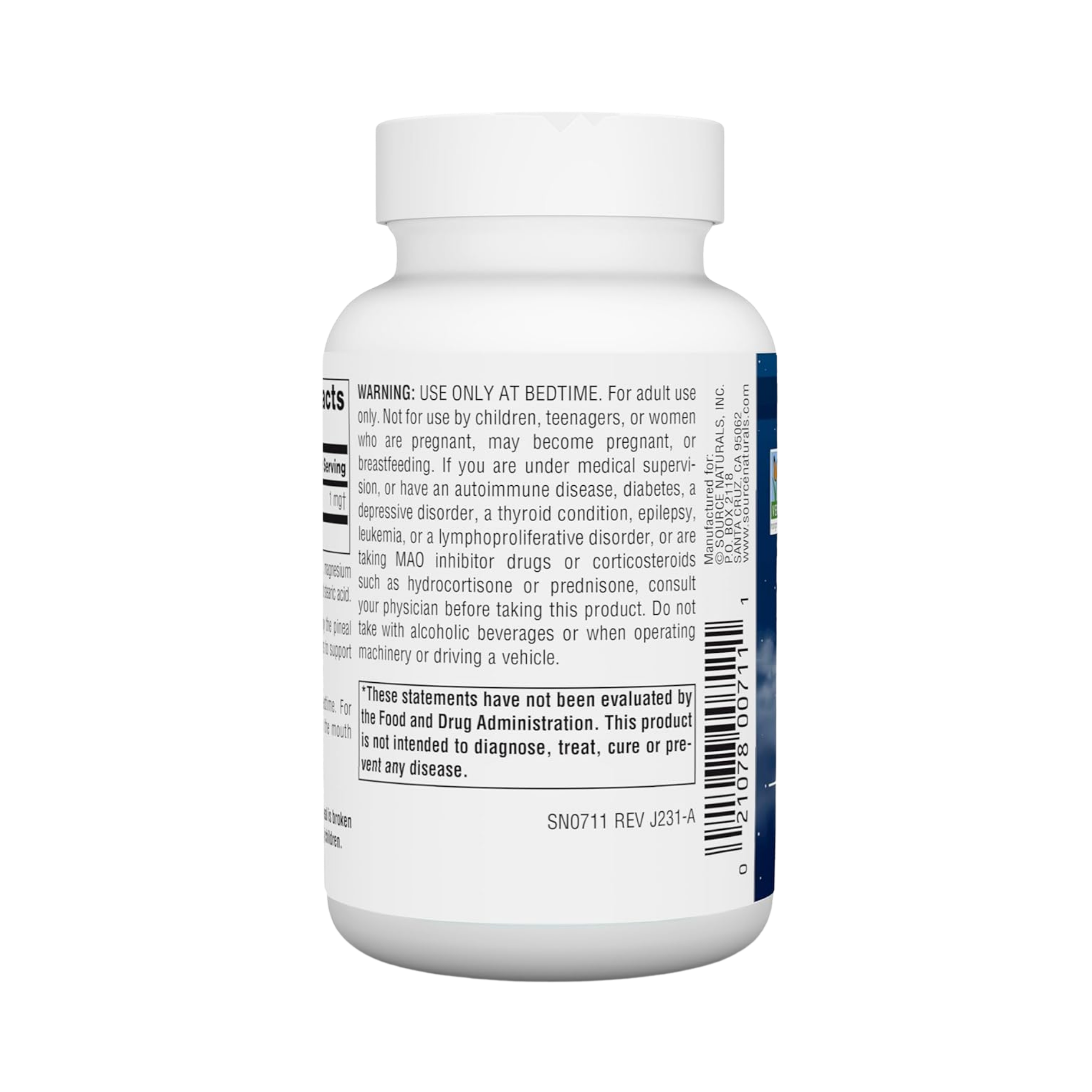 Source Naturals, Sleep Science Melatonin, 1 Mg Peppermint, 300 Lozenge