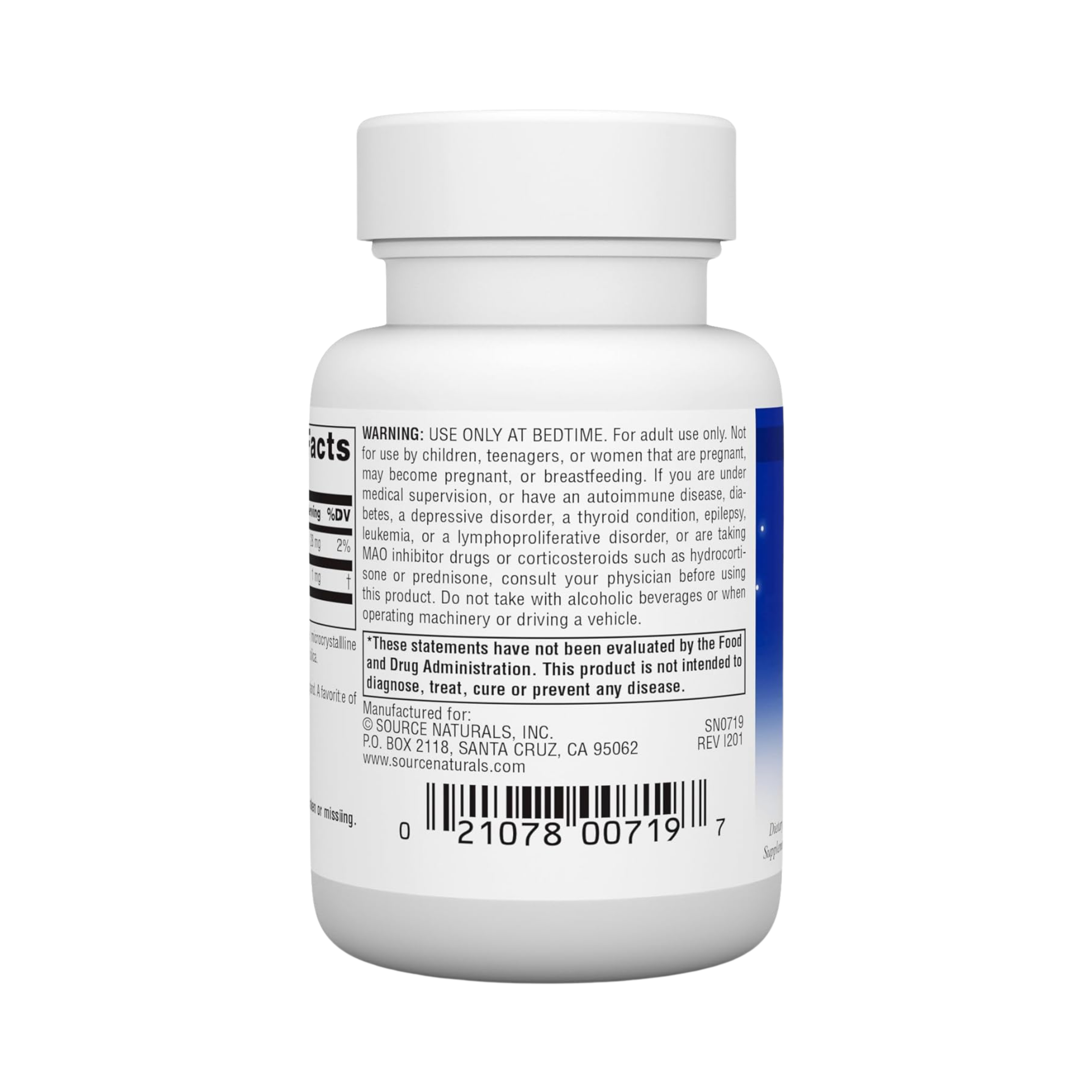Source Naturals, Sleep Science Melatonin, 1 Mg, 100 Tablets