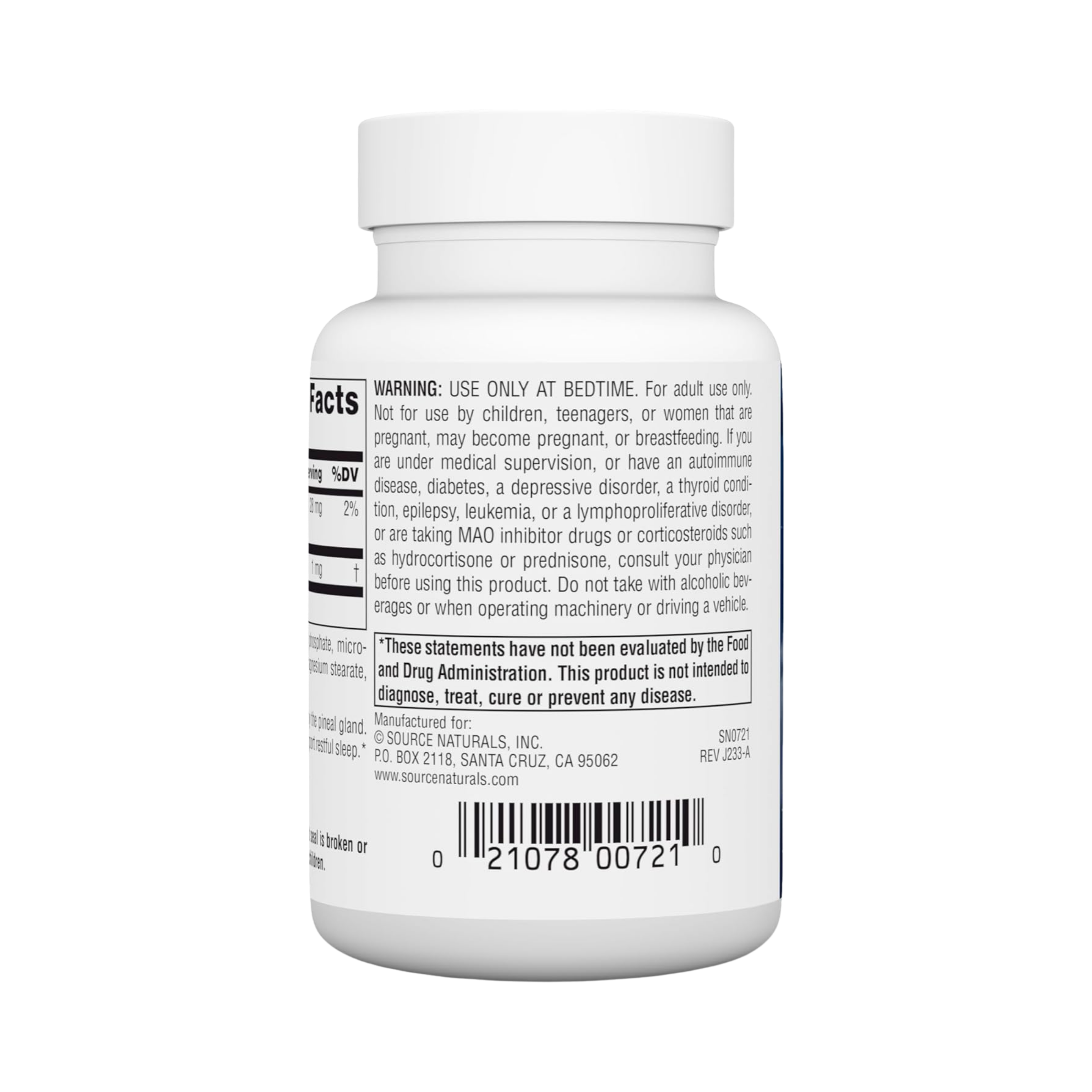 Source Naturals, Sleep Science Melatonin, 1 Mg, 300 Tablets