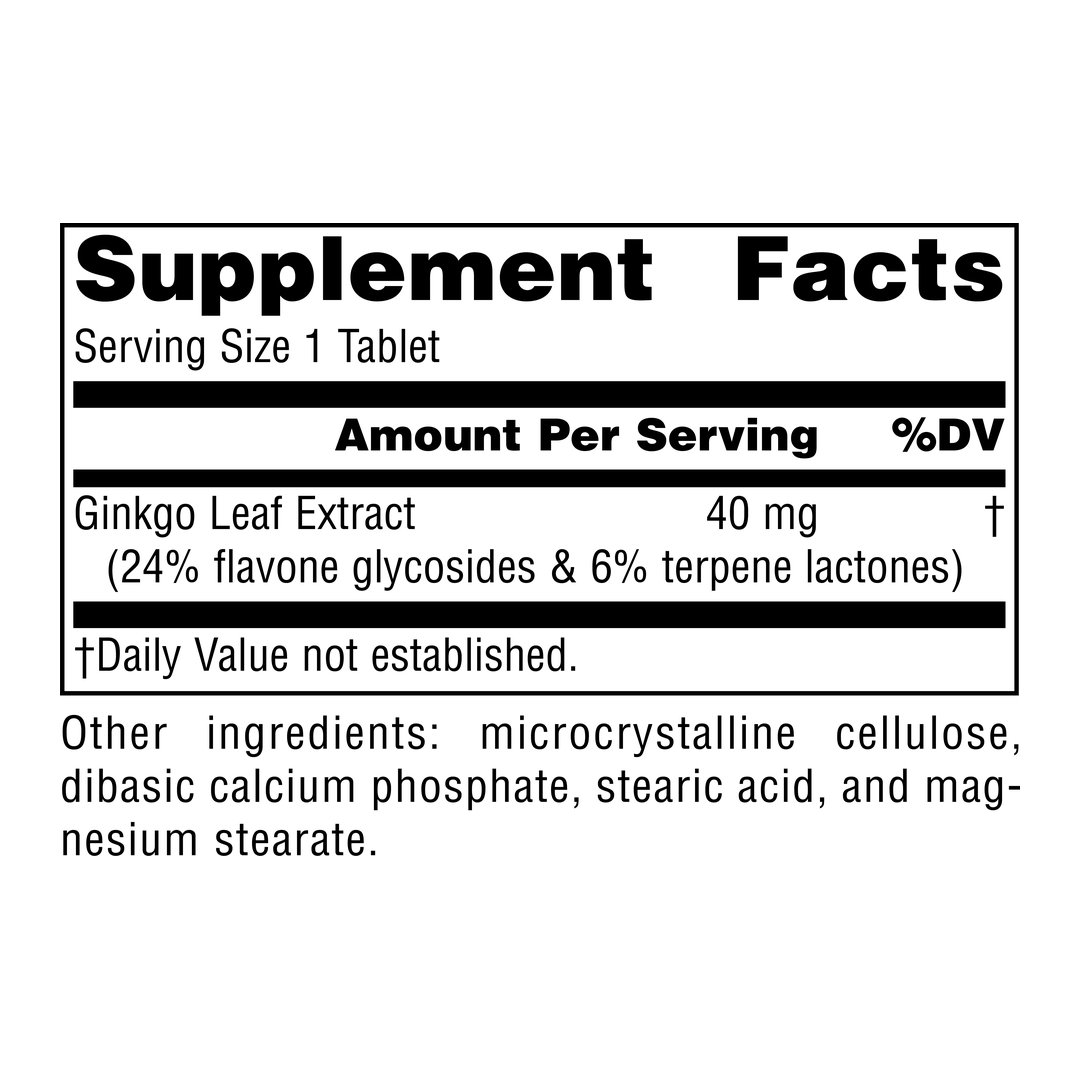 Source Naturals, Ginkgo-24, 40 Mg, 60 Tablets