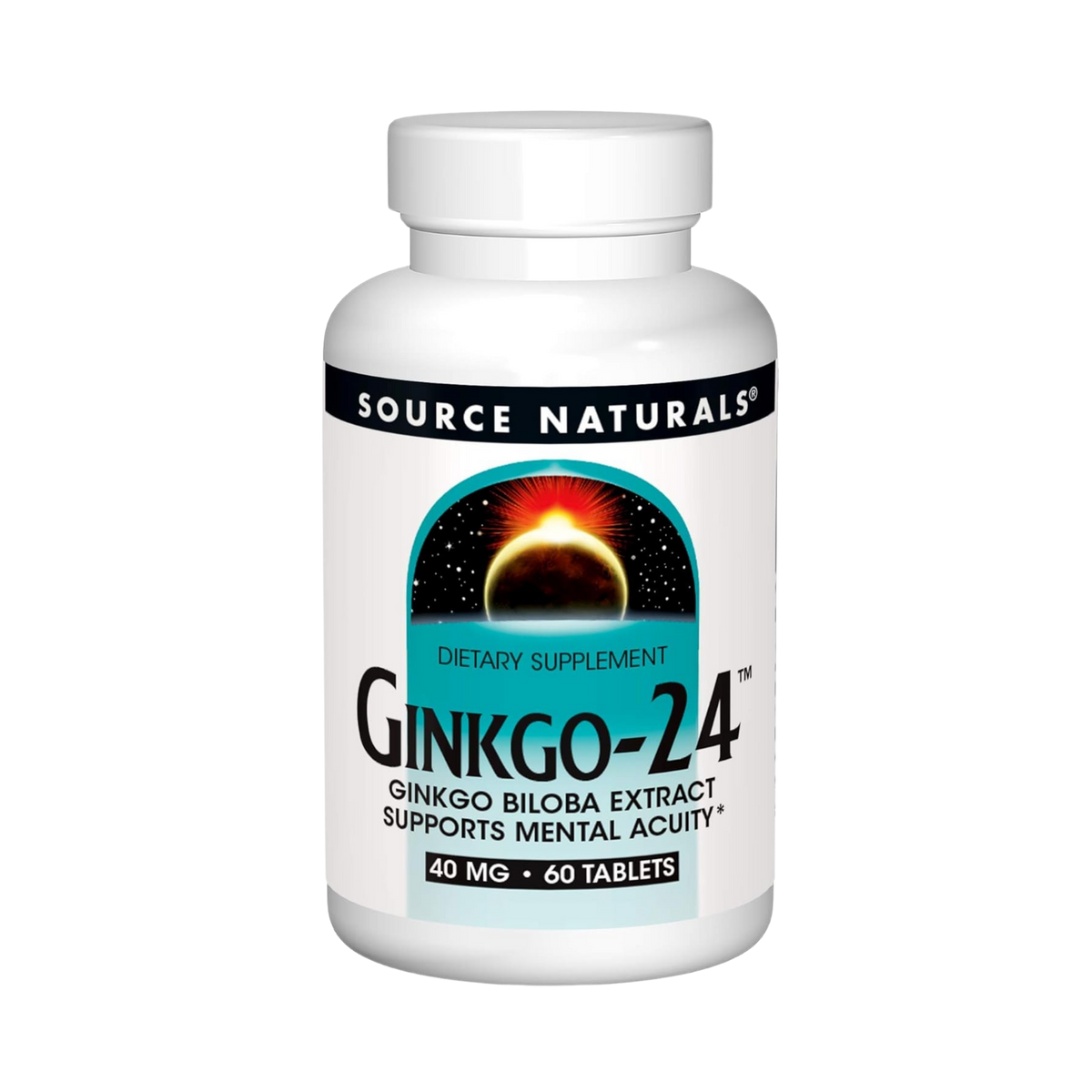 Source Naturals, Ginkgo-24, 40 Mg, 60 Tablets