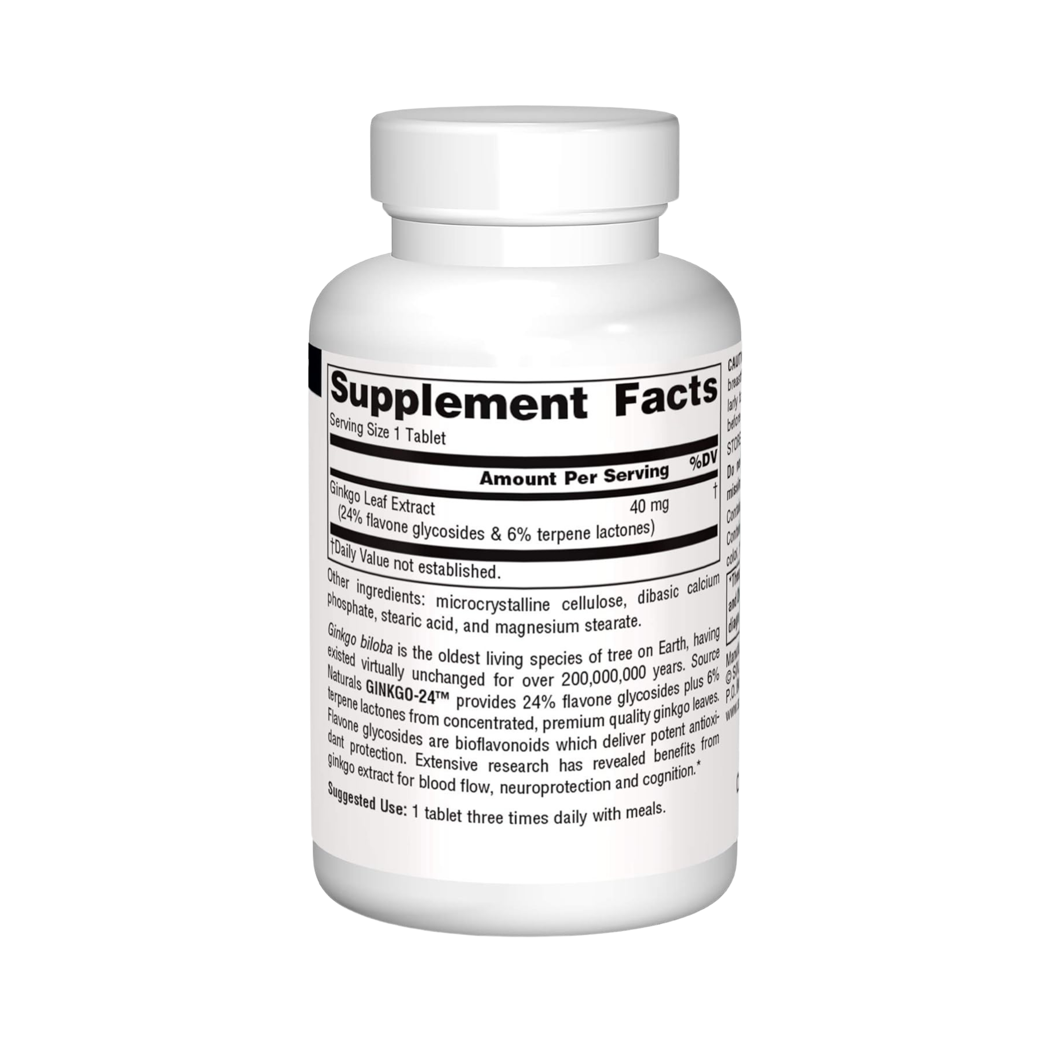 Source Naturals, Ginkgo-24, 40 Mg, 60 Tablets