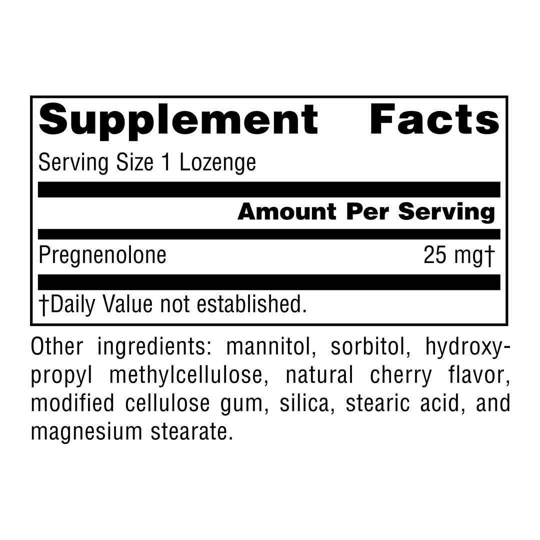 Source Naturals, Pregnenolone, 25 Mg, 60 Cherry Lozenge