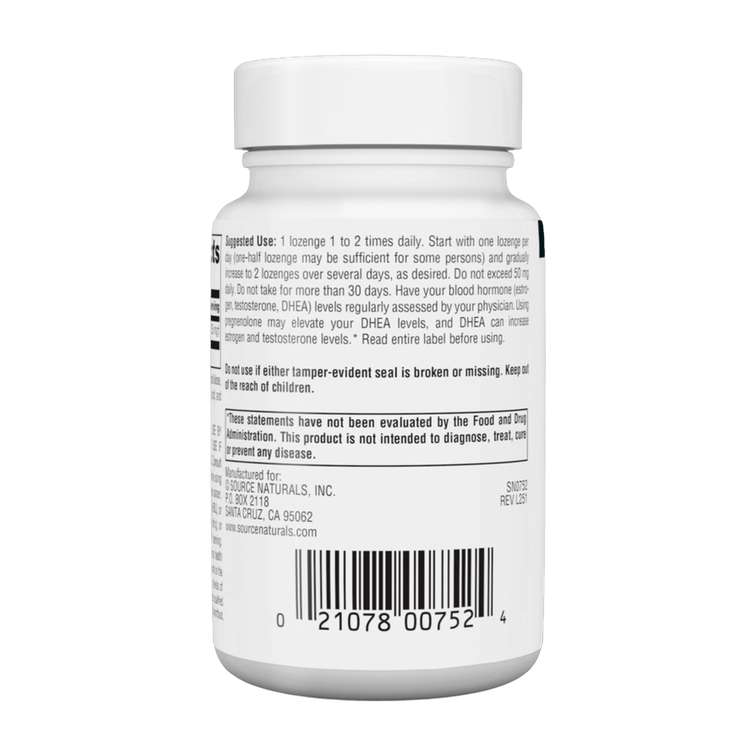 Source Naturals, Pregnenolone, 25 Mg, 60 Cherry Lozenge