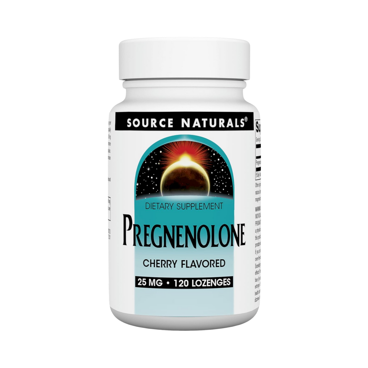 Source Naturals, Pregnenolone, 25 Mg, 120 Cherry Lozenge