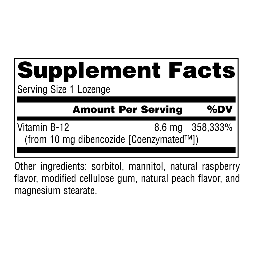 Source Naturals, Dibencozide Coenzymated B-12, 30 Lozenges