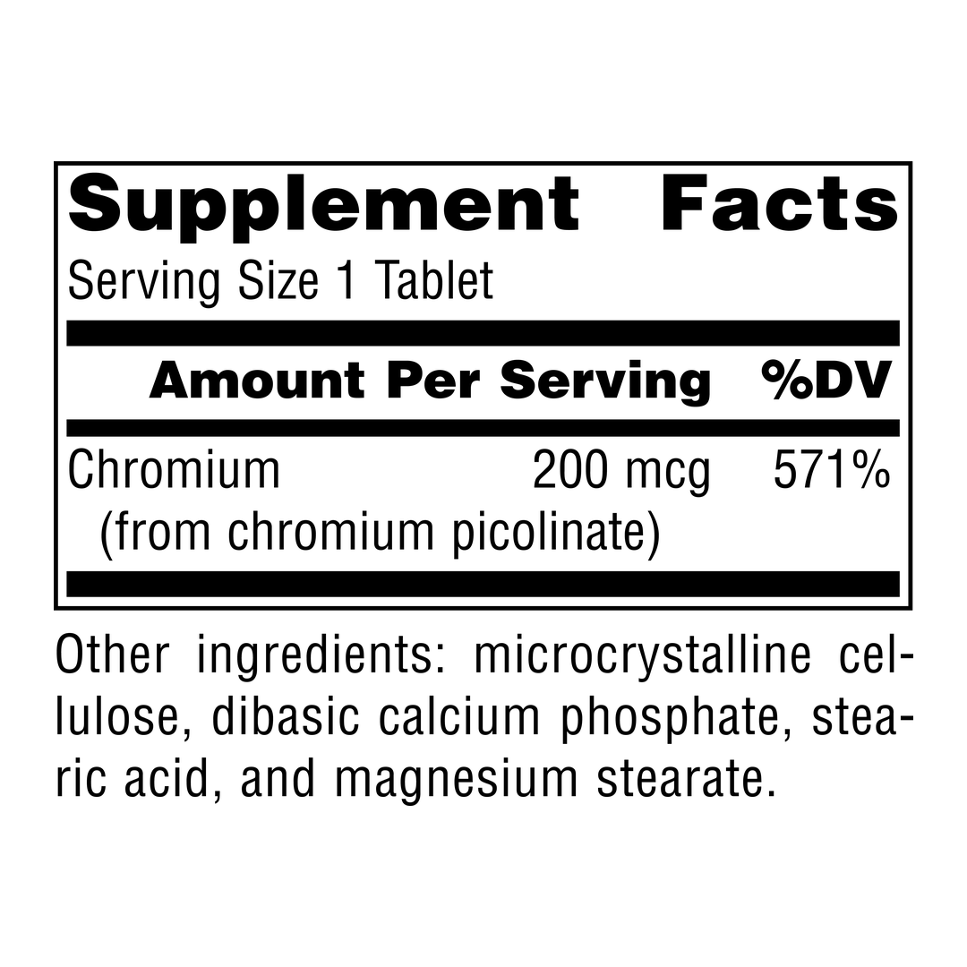 Source Naturals, Chromium Picolinate, 200 Mcg, 60 Tablets