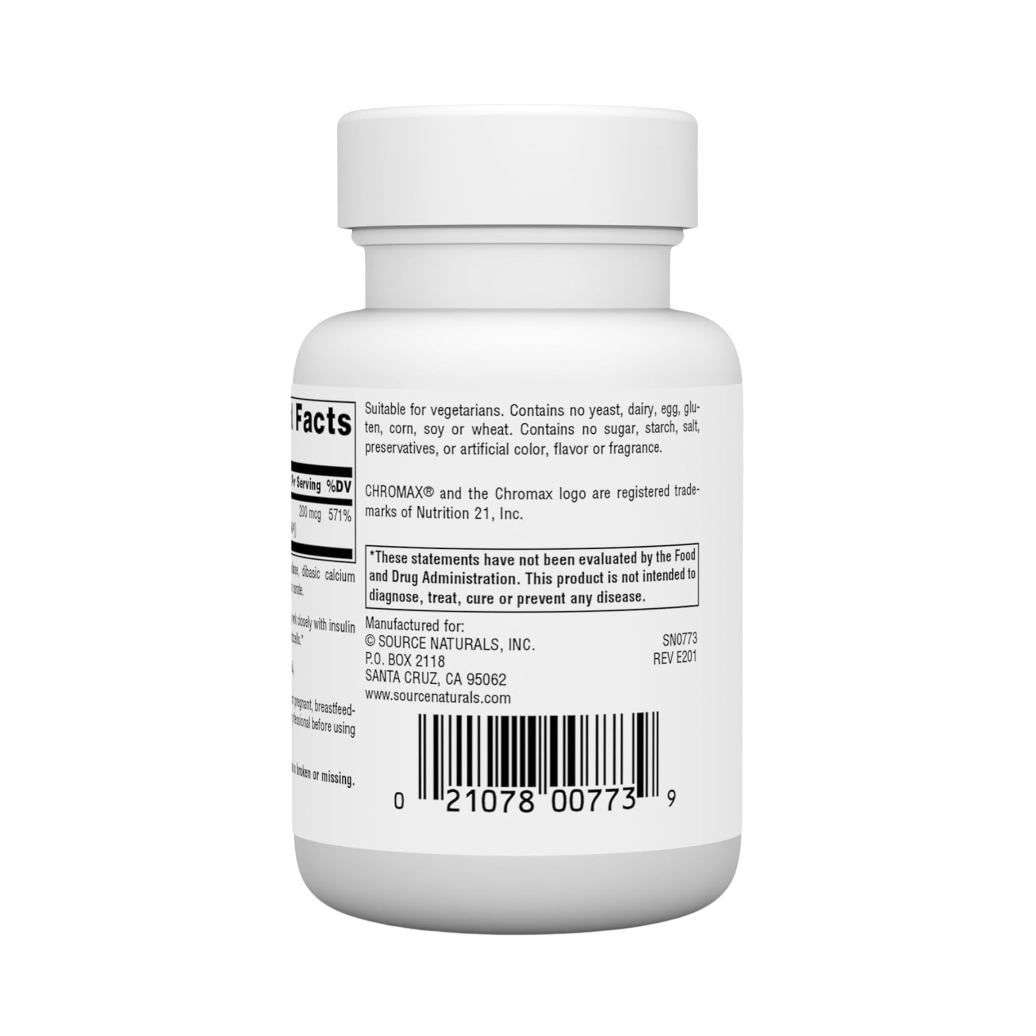 Source Naturals, Chromium Picolinate, 200 Mcg, 60 Tablets