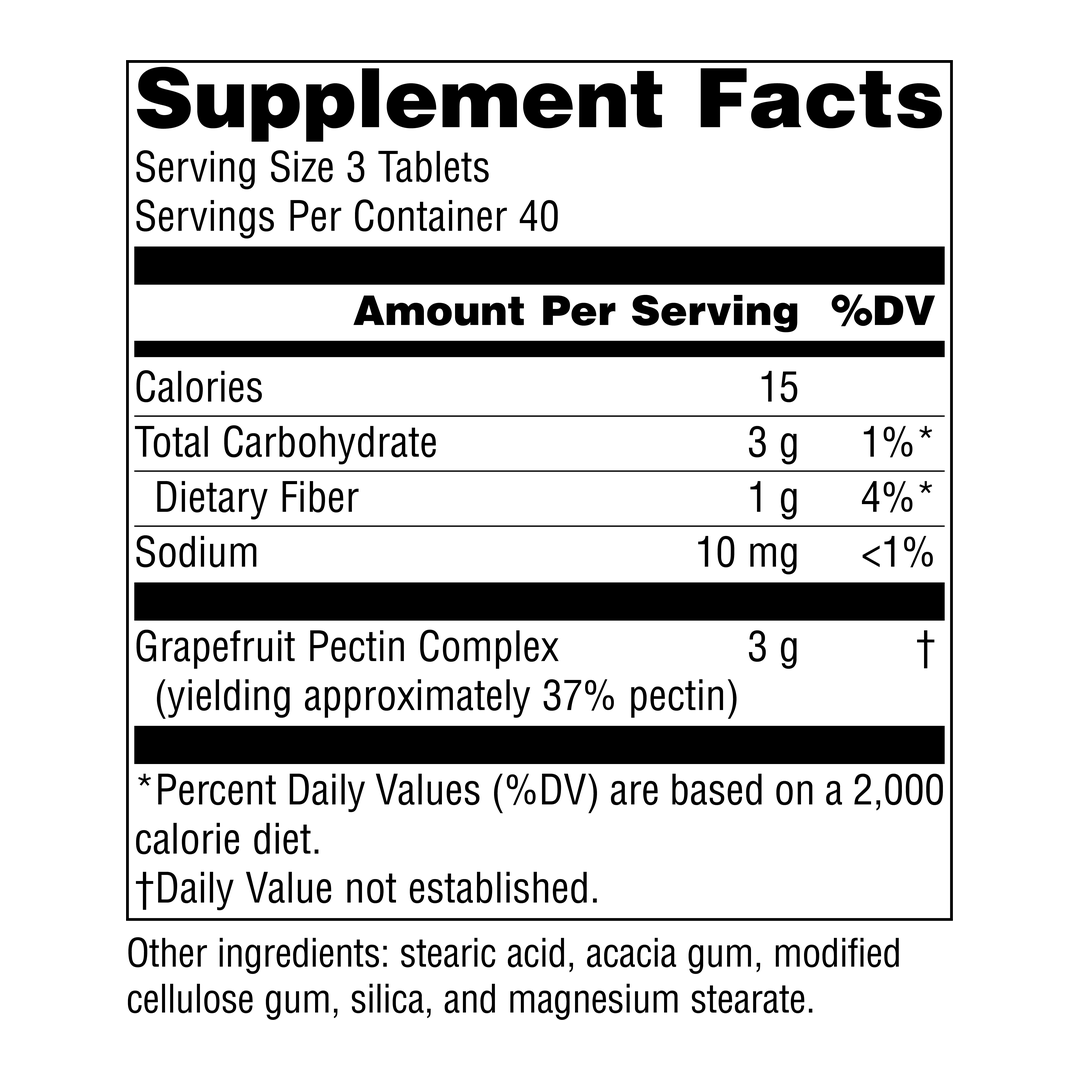 Source Naturals, Grapefruit Pectin, 120 Tablets