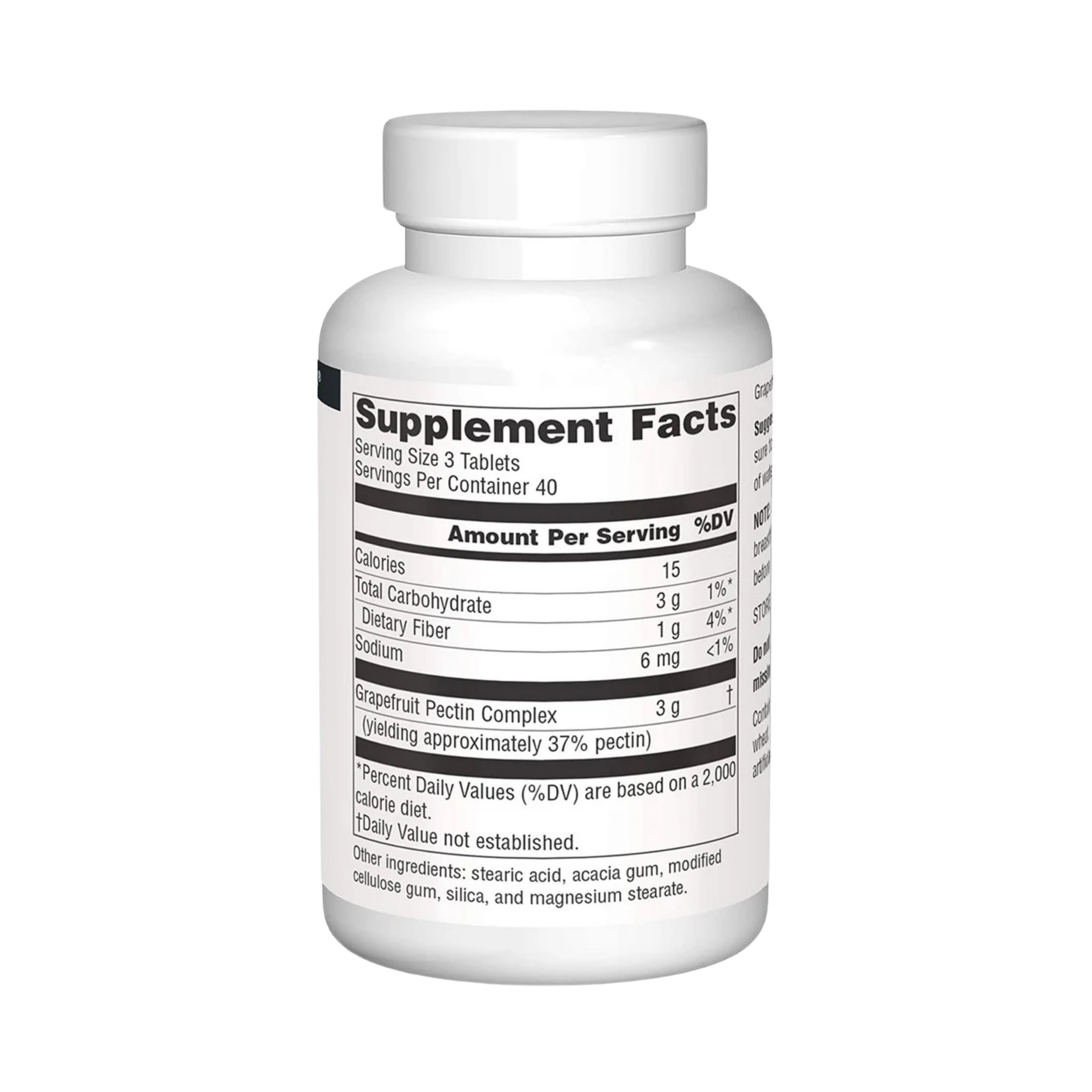 Source Naturals, Grapefruit Pectin, 120 Tablets