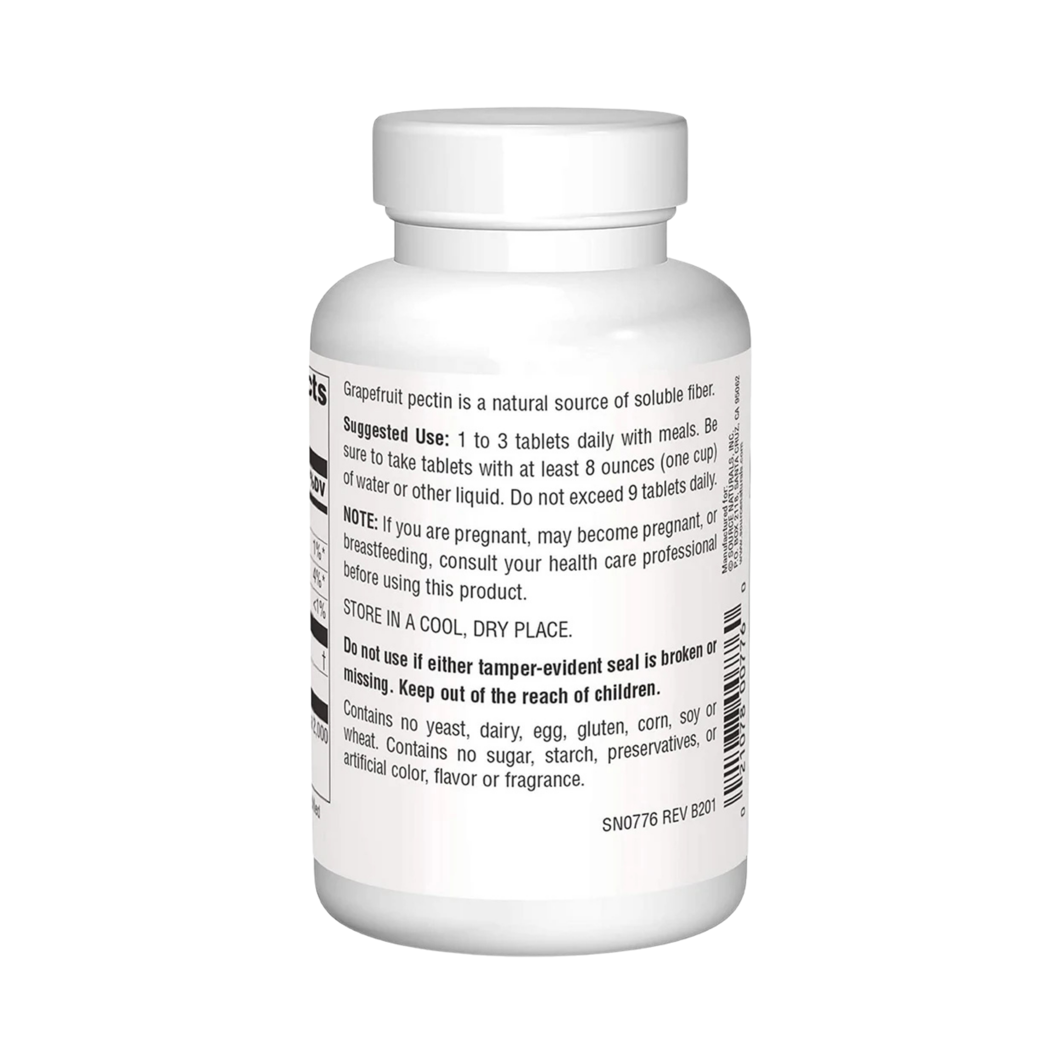 Source Naturals, Grapefruit Pectin, 120 Tablets