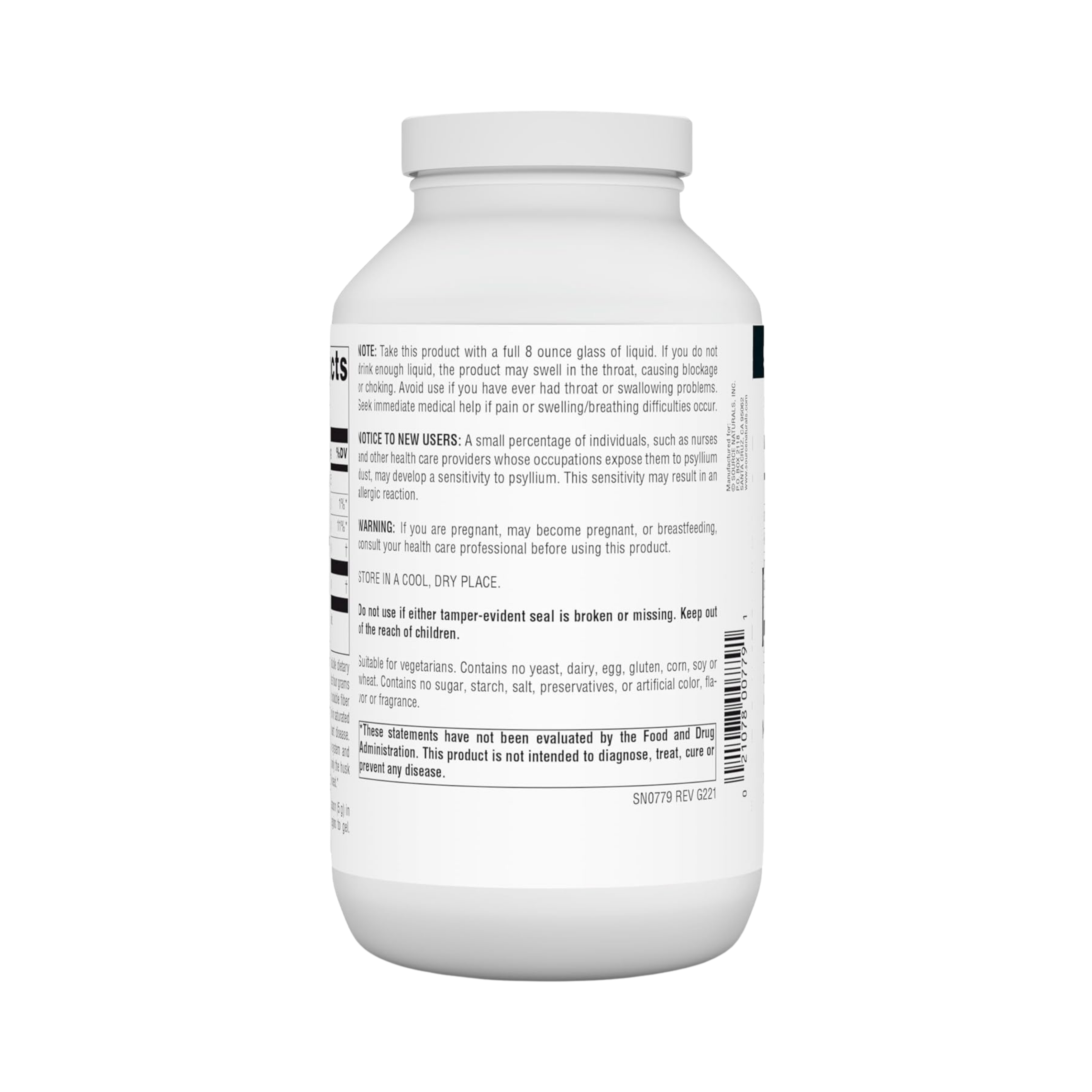 Source Naturals, Psyllium Husk, 12 Oz Powder