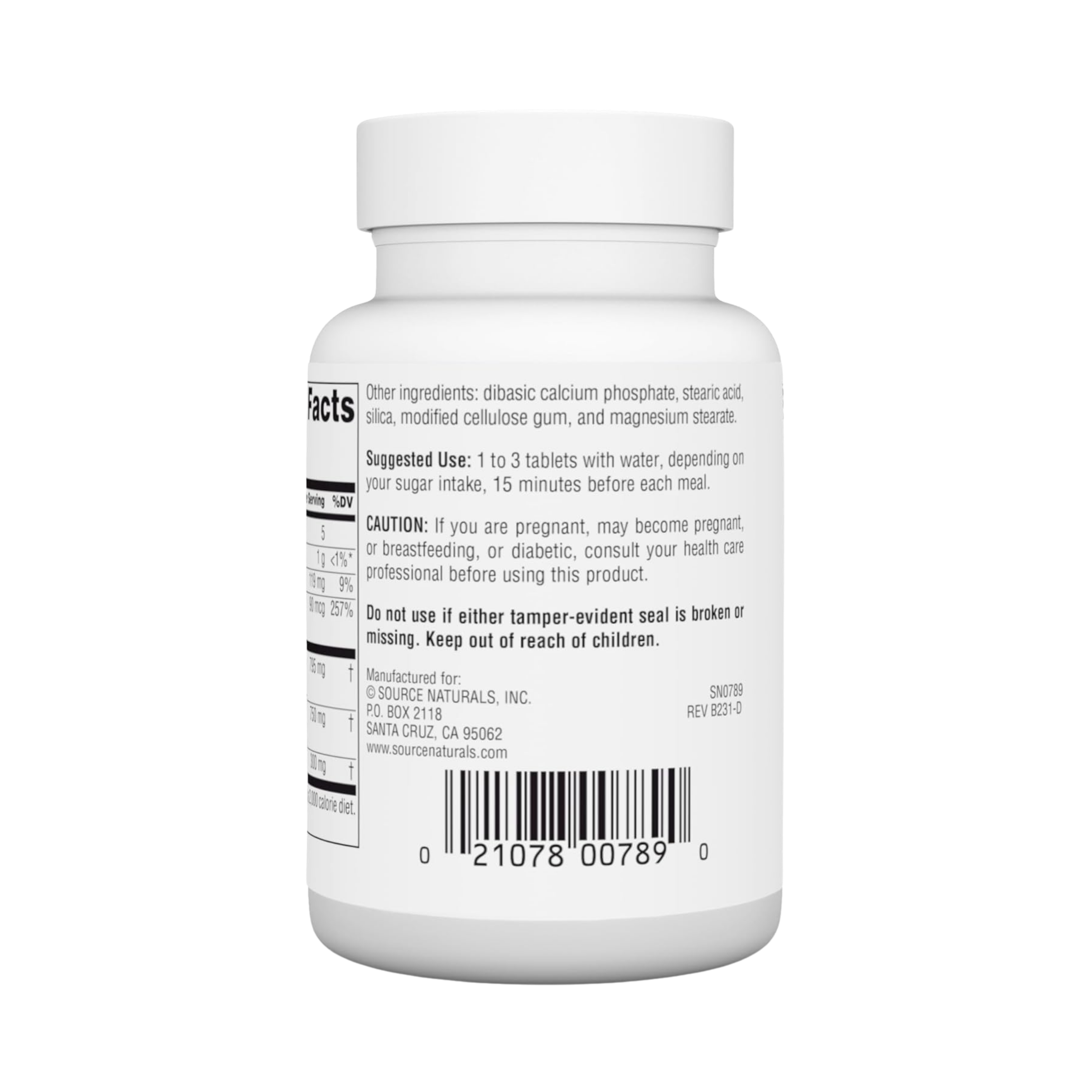 Source Naturals, Sugar Ban, 265 Mg, 75 Tablets