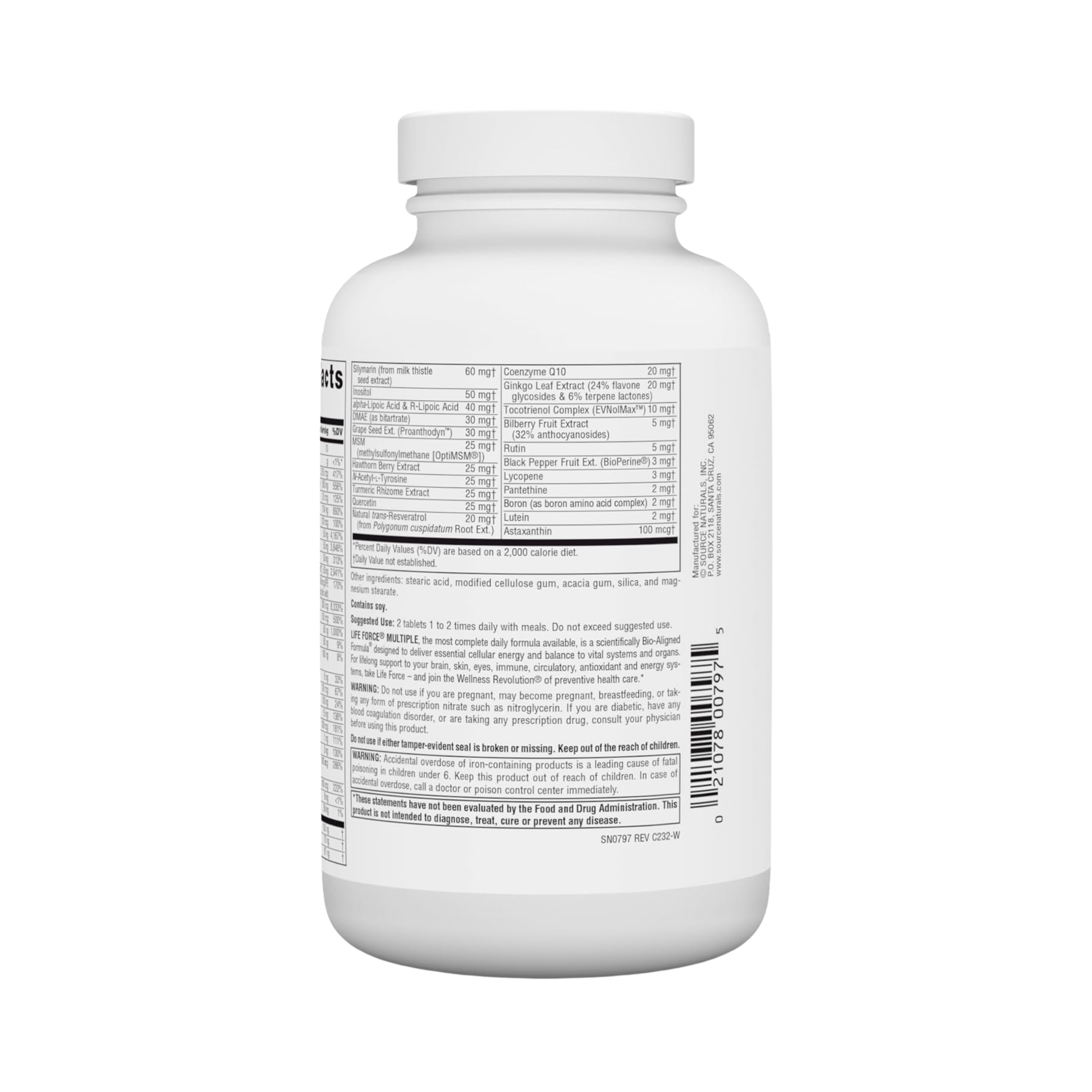 Source Naturals, Life Force Multiple, 120 Tablets