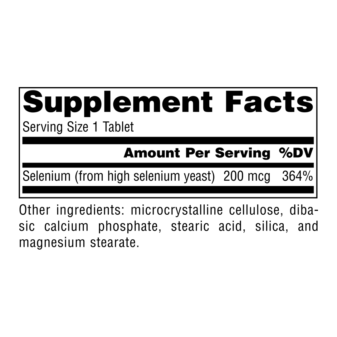 Source Naturals, Selenium, 200 Mcg, 60 Tablets