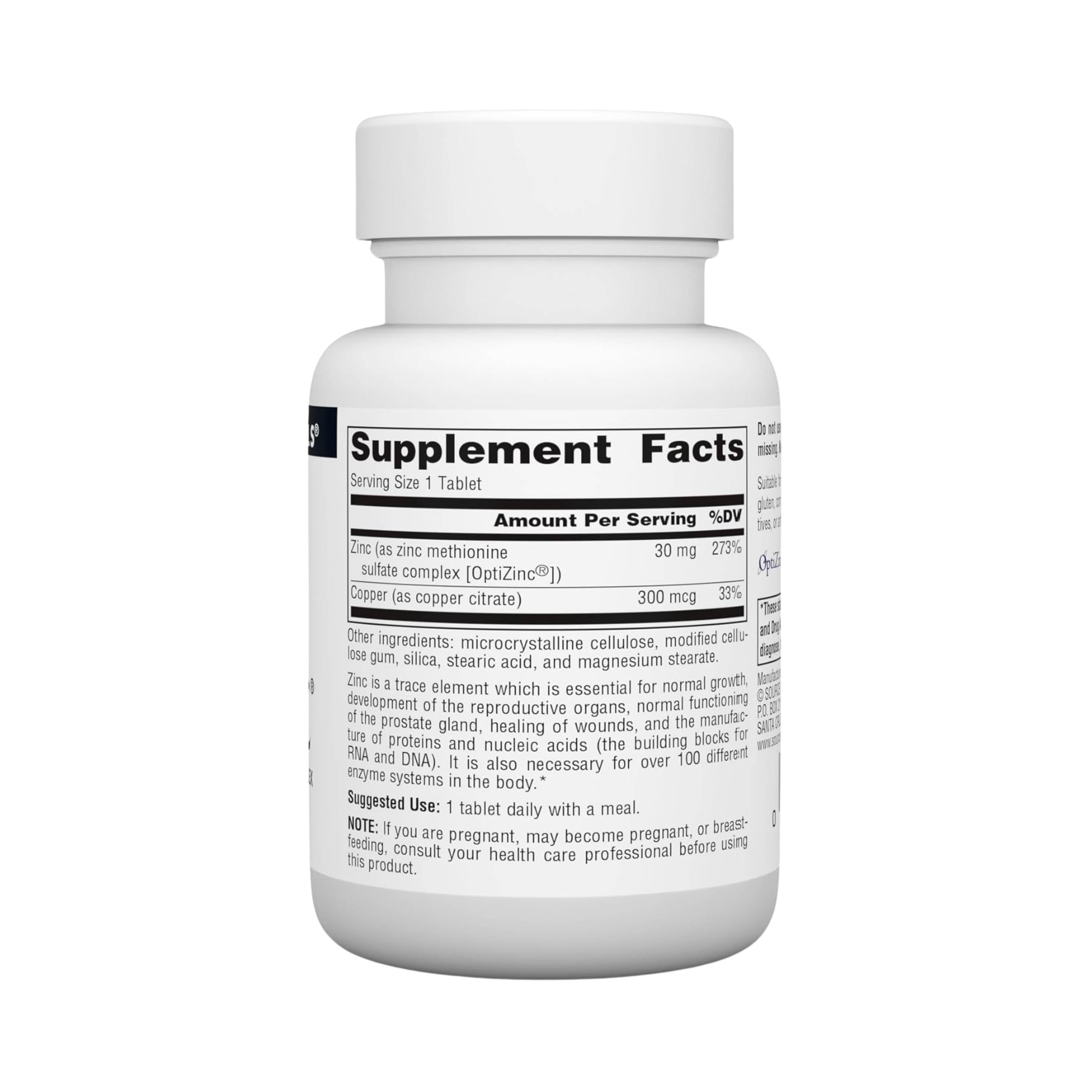 Source Naturals, OptiZinc, 120 Tablets