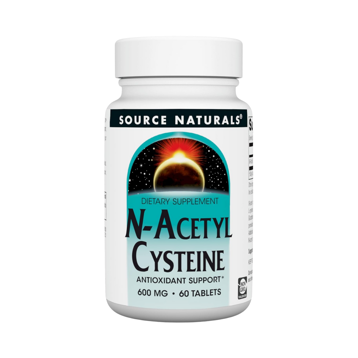 Source Naturals, N-Acetyl Cysteine, 600 Mg, 60 Tablets