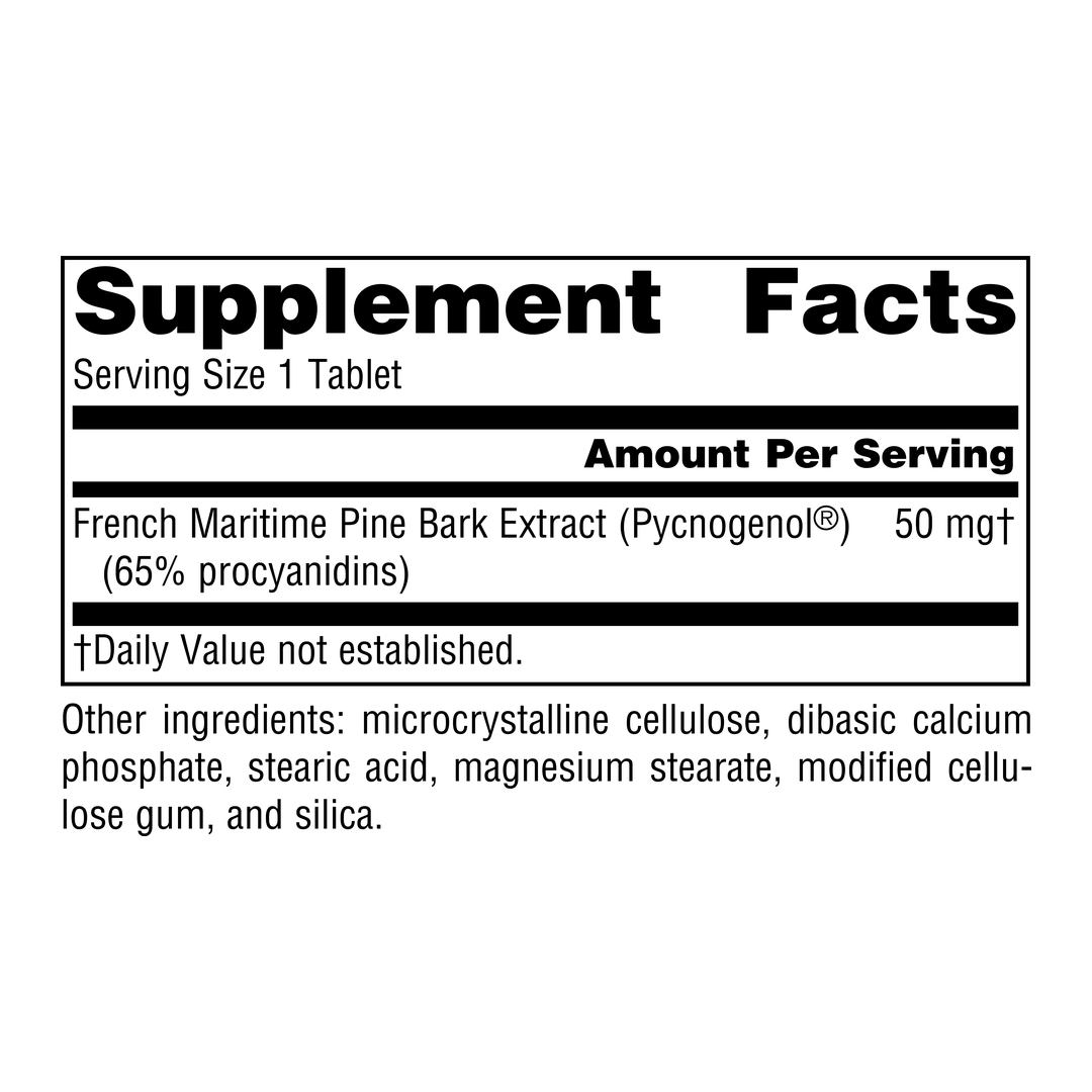 Source Naturals, Pycnogenol Proanthocyanidin Complex, 50 Mg, 30 Tablets