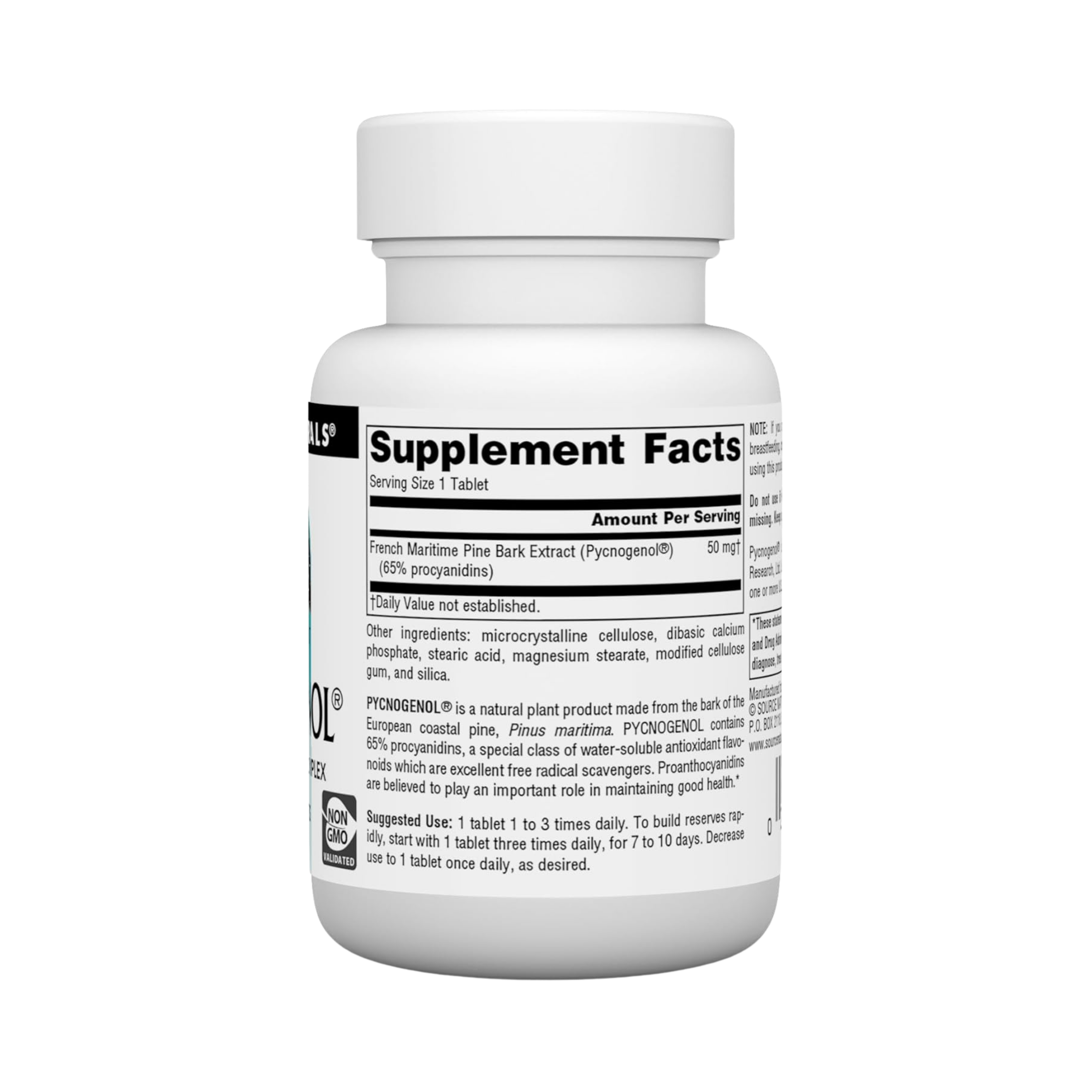 Source Naturals, Pycnogenol Proanthocyanidin Complex, 50 Mg, 30 Tablets