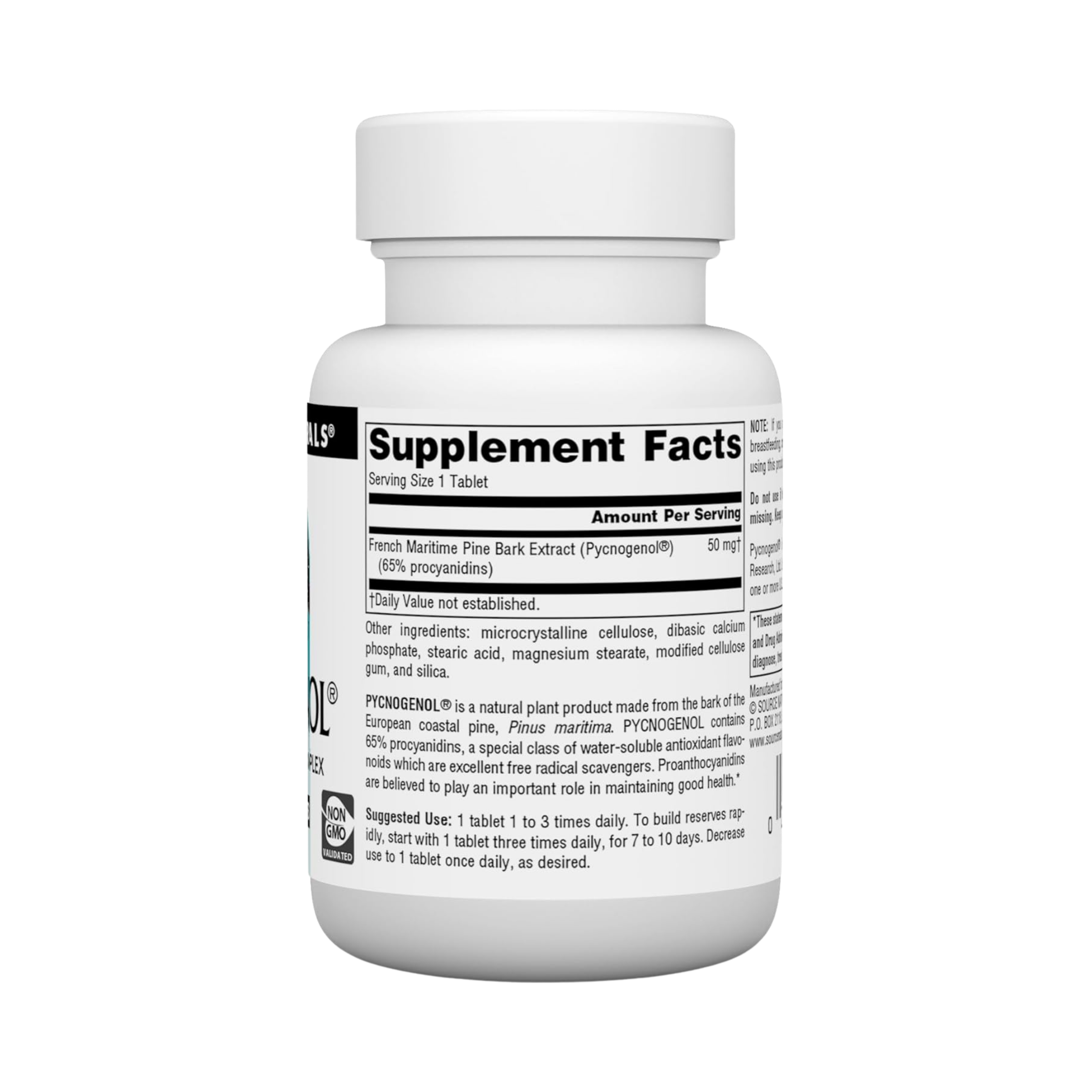 Source Naturals, Pycnogenol Proanthocyanidin Complex, 50 Mg, 60 Tablets