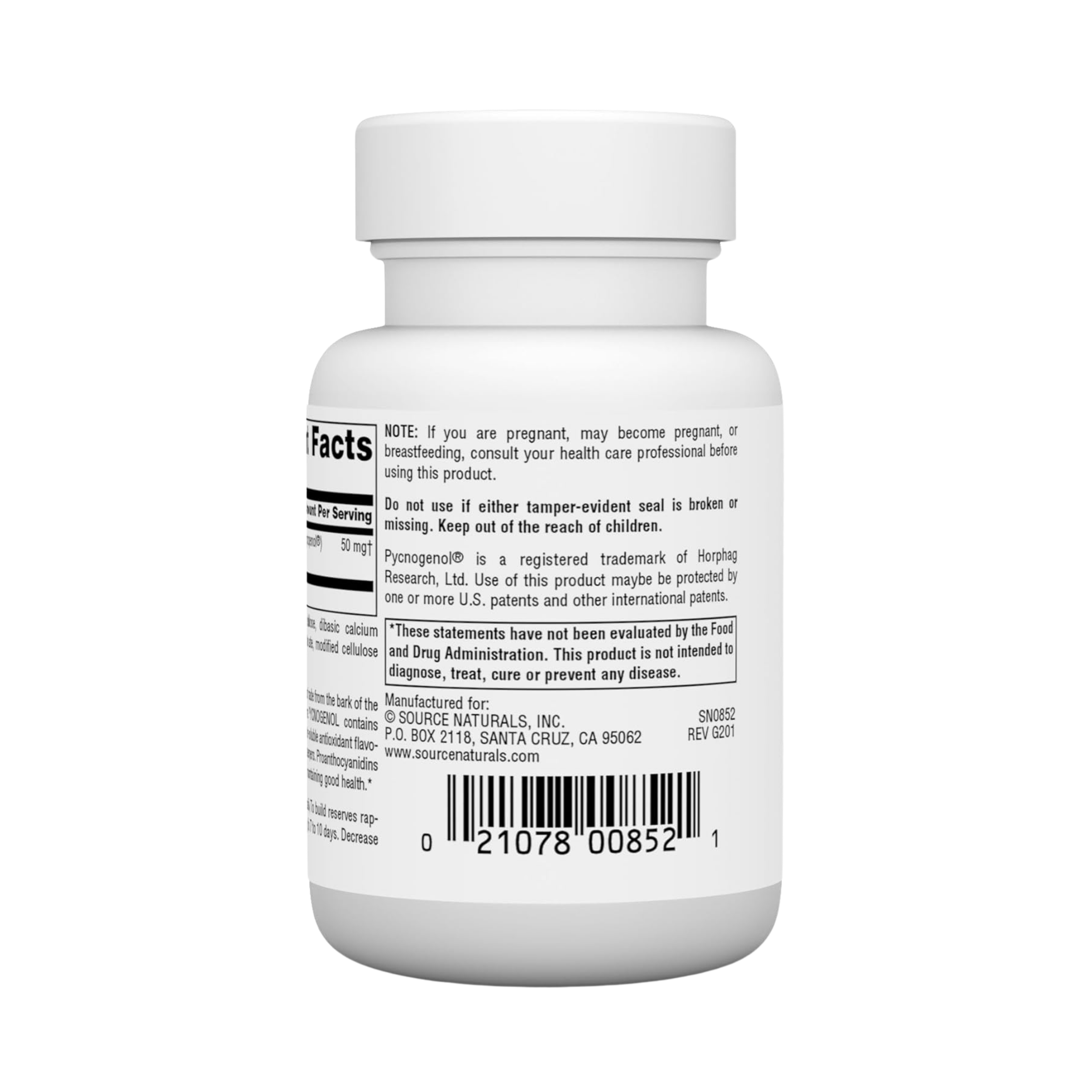 Source Naturals, Pycnogenol Proanthocyanidin Complex, 50 Mg, 60 Tablets