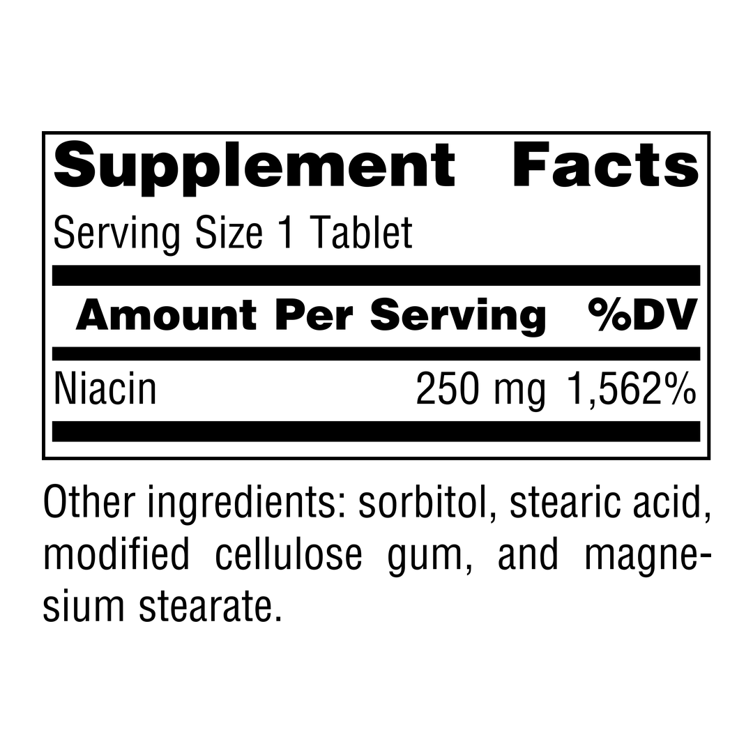 Source Naturals, Niacin 250, 100 Tablets