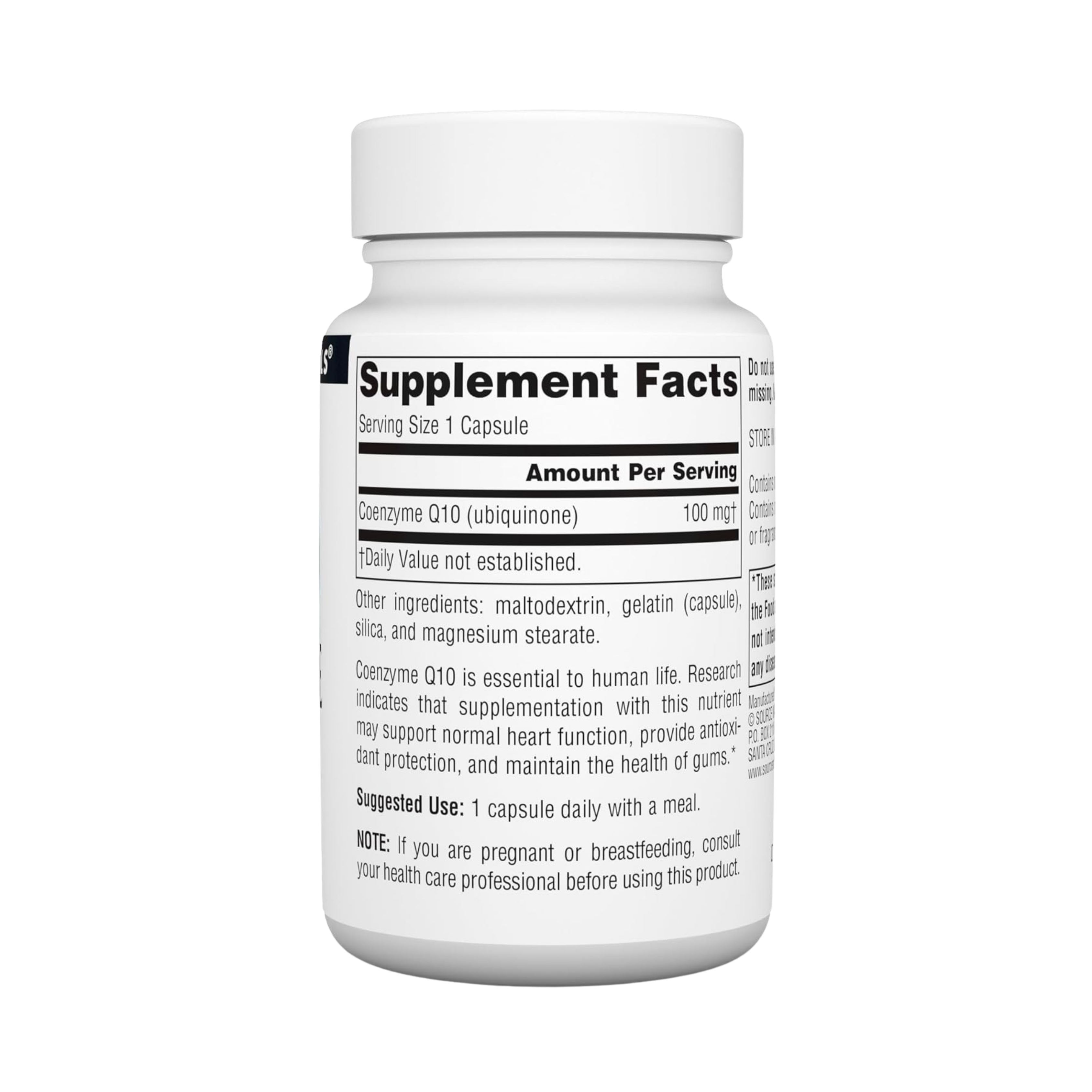 Source Naturals, Coenzyme Q10, 100 Mg, 60 Capsules