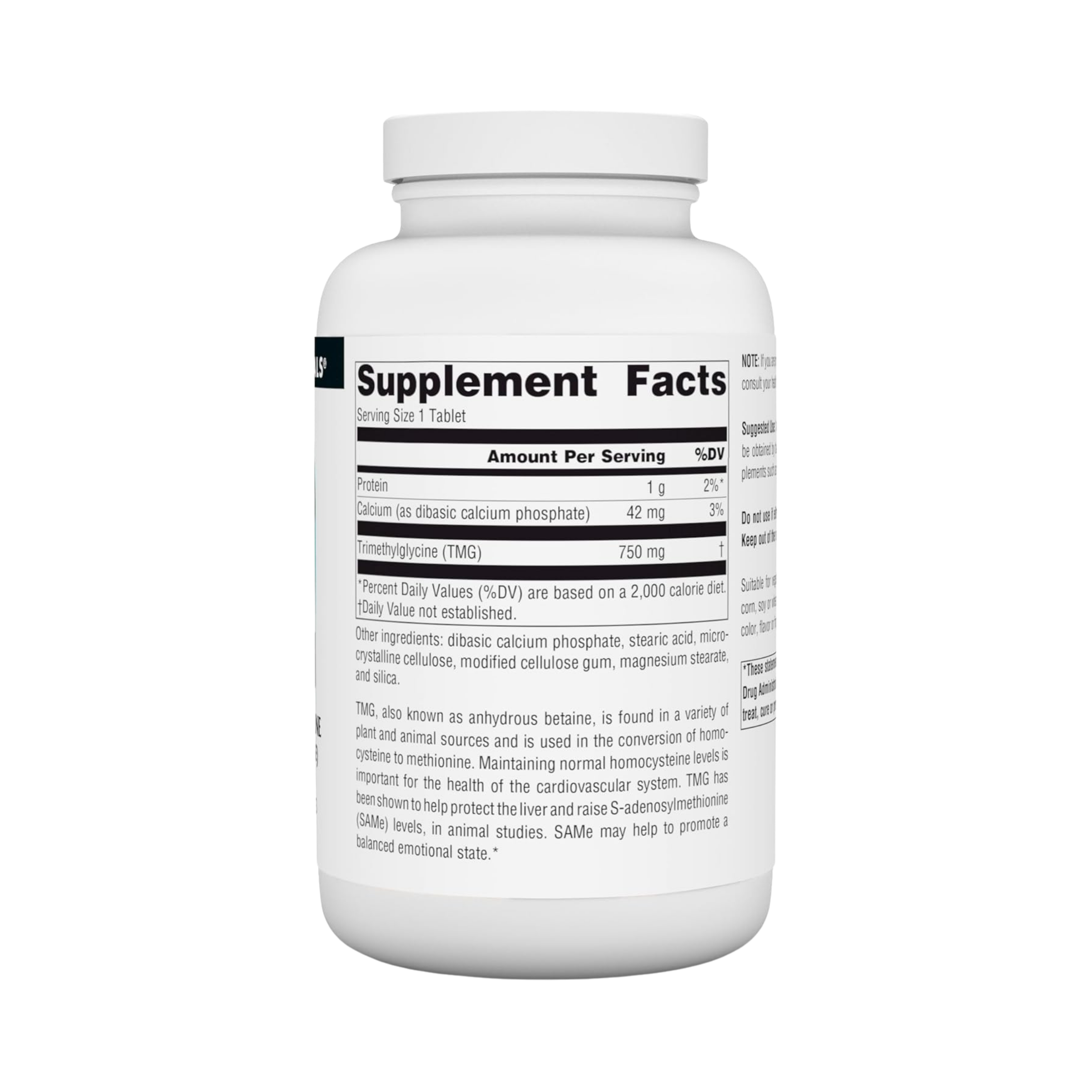 Source Naturals, TMG, 750 Mg, 240 Tablets